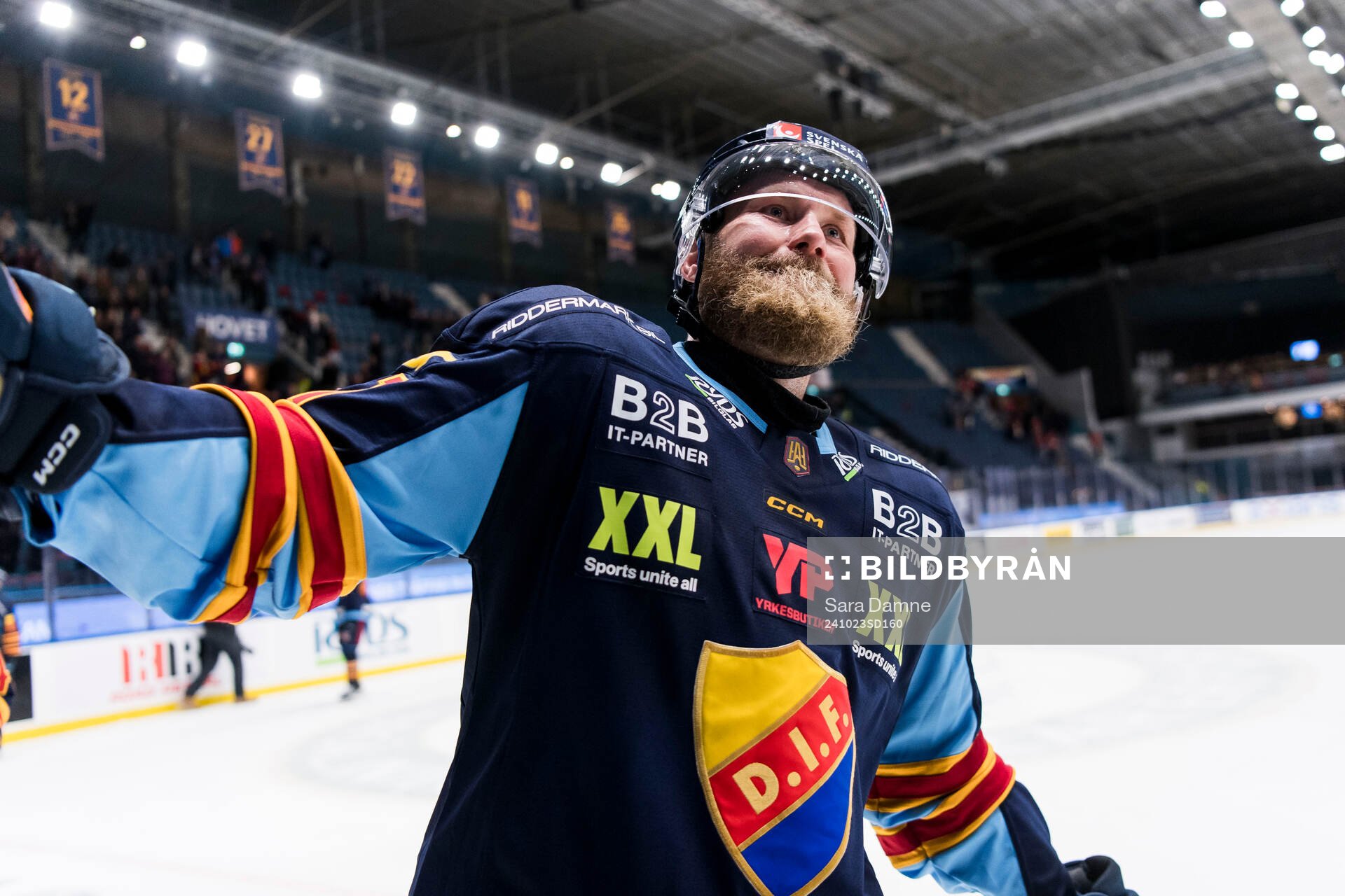 Djurgårdens Patrick Thoresen jublar
