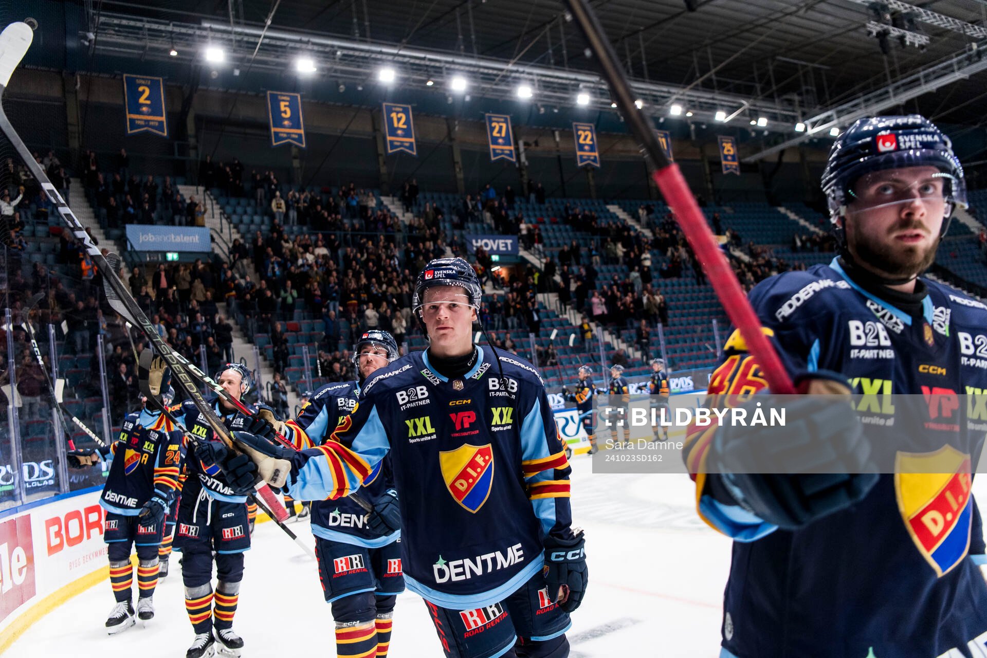 Djurgårdens spelare jublar