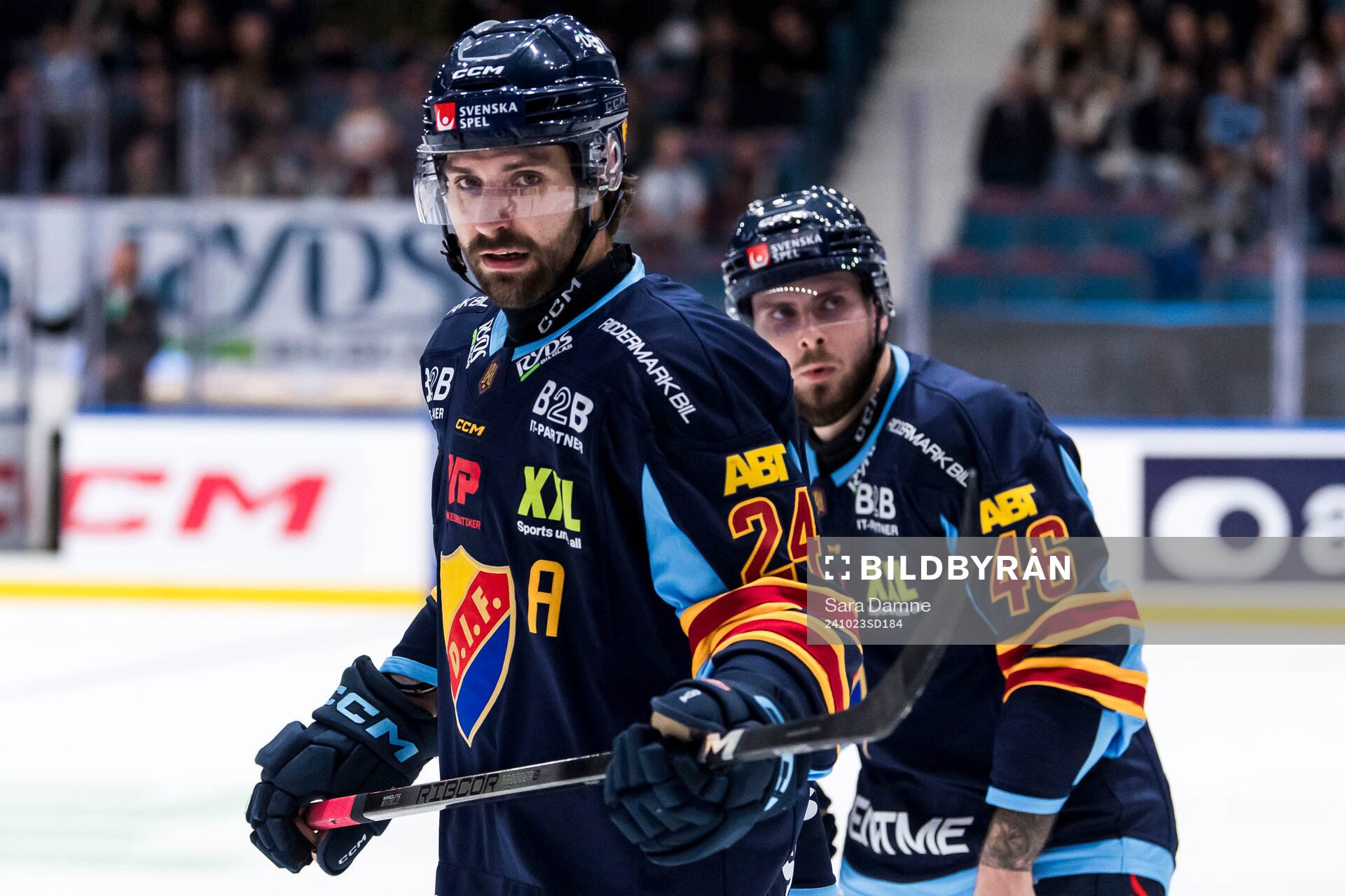 Djurgårdens Ludvig Rensfeldt och Albin Grewe