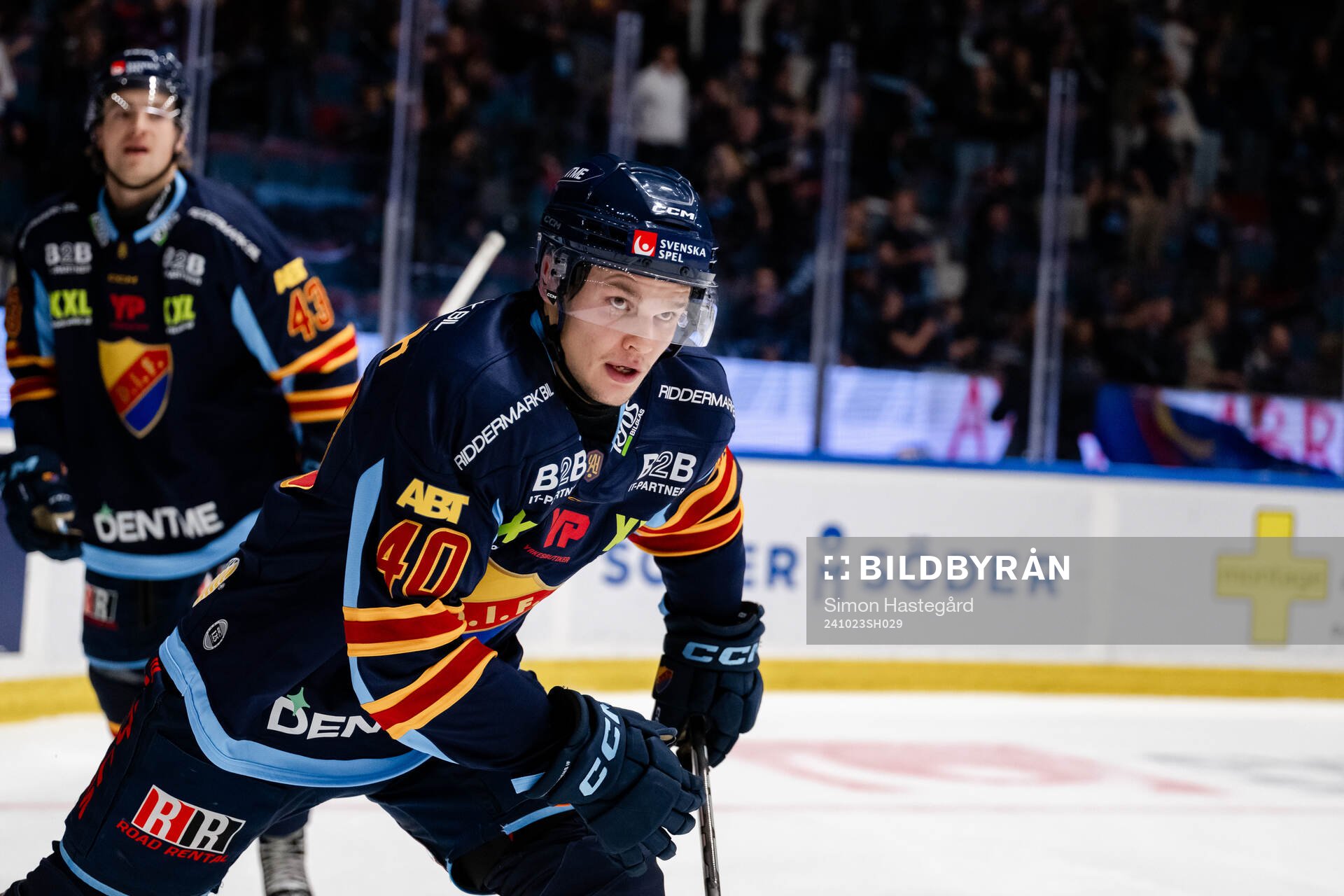 Djurgårdens Arvid Costmar jublar