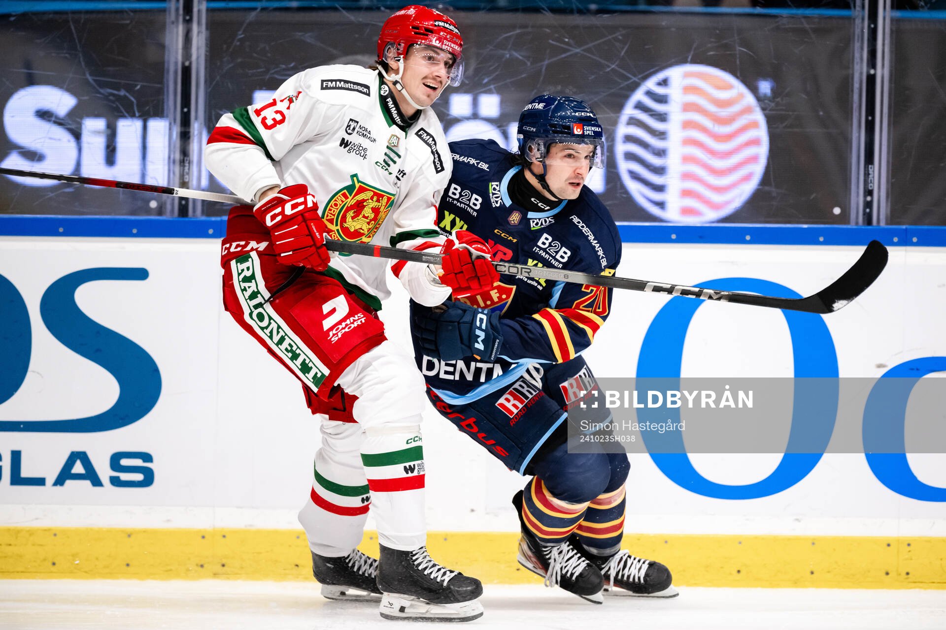 Moras Fabian Ilestedt och Djurgårdens Jonathan Tychonick