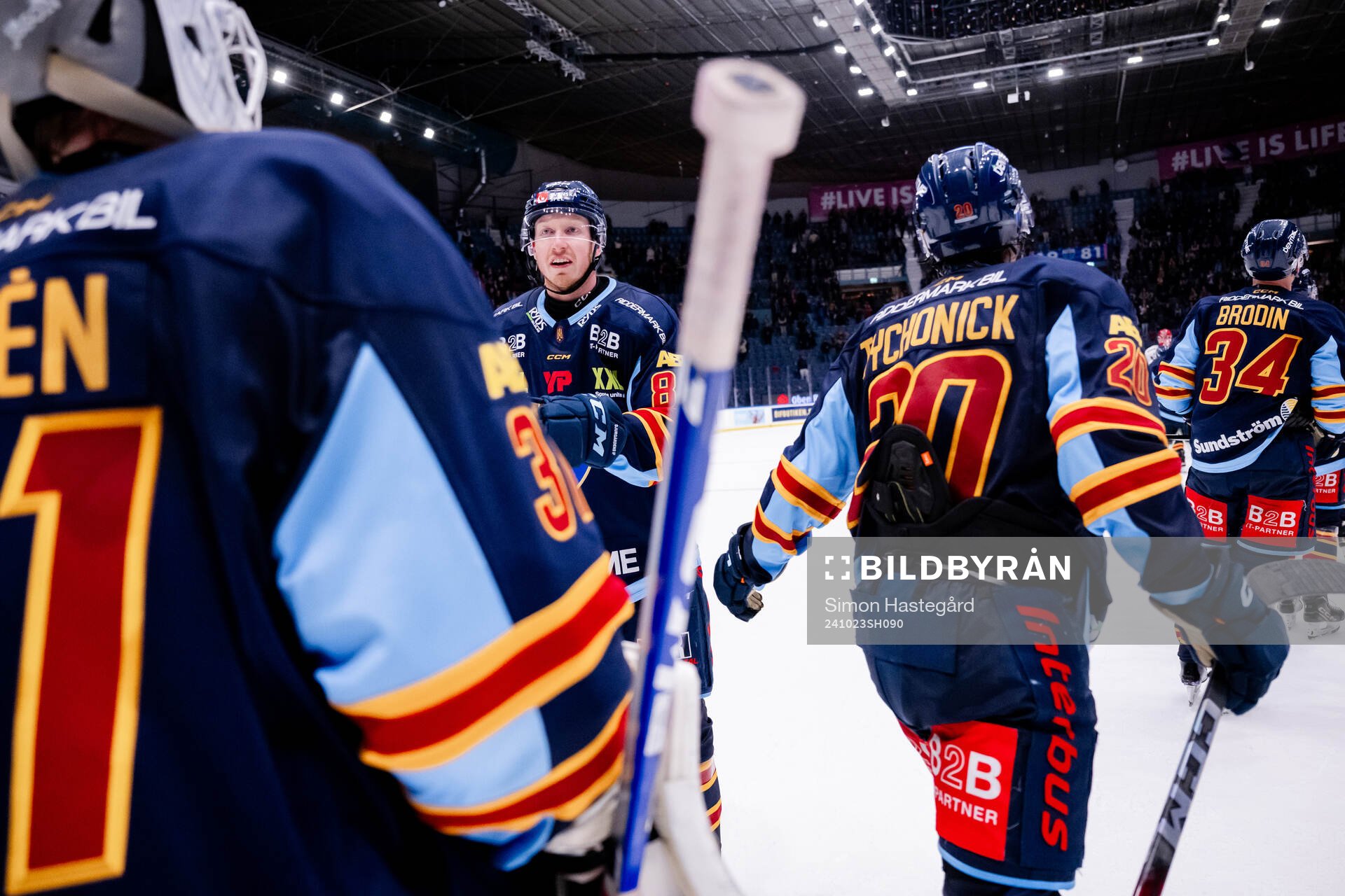Djurgårdens Colby Sissons  jublar