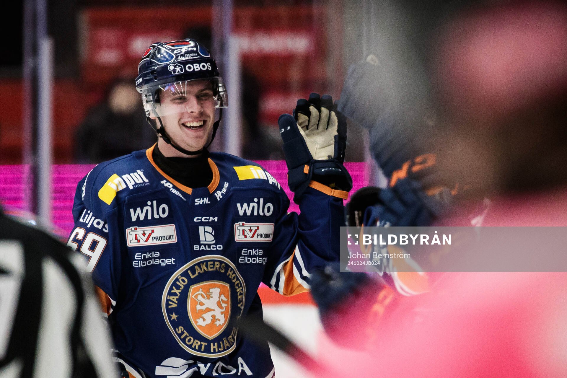 Växjös Ville Svensson jublar