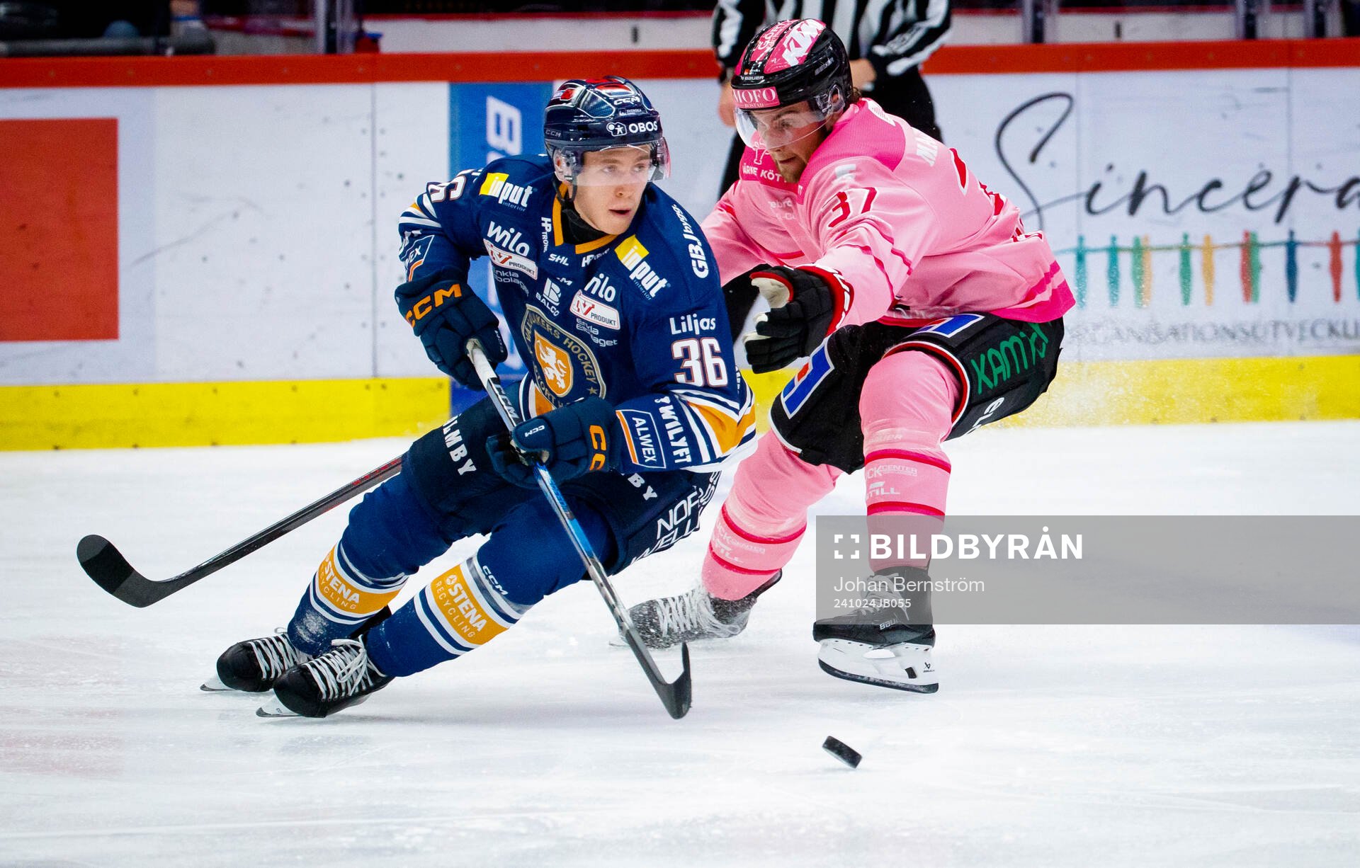 Växjös Elias Rosén och Örebros Glenn Gustafsson