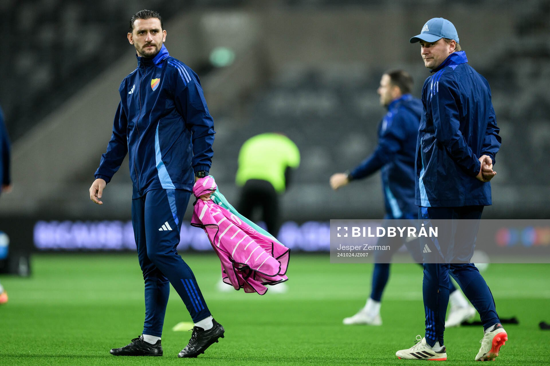 assistant coach Agon Mehmeti and assistant coach Hugo