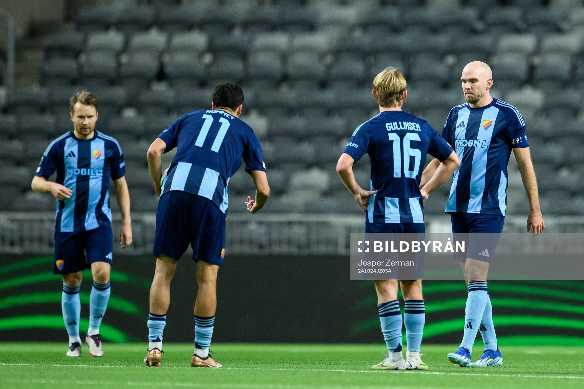 Marcus Danielson of Djurgården looks dejected