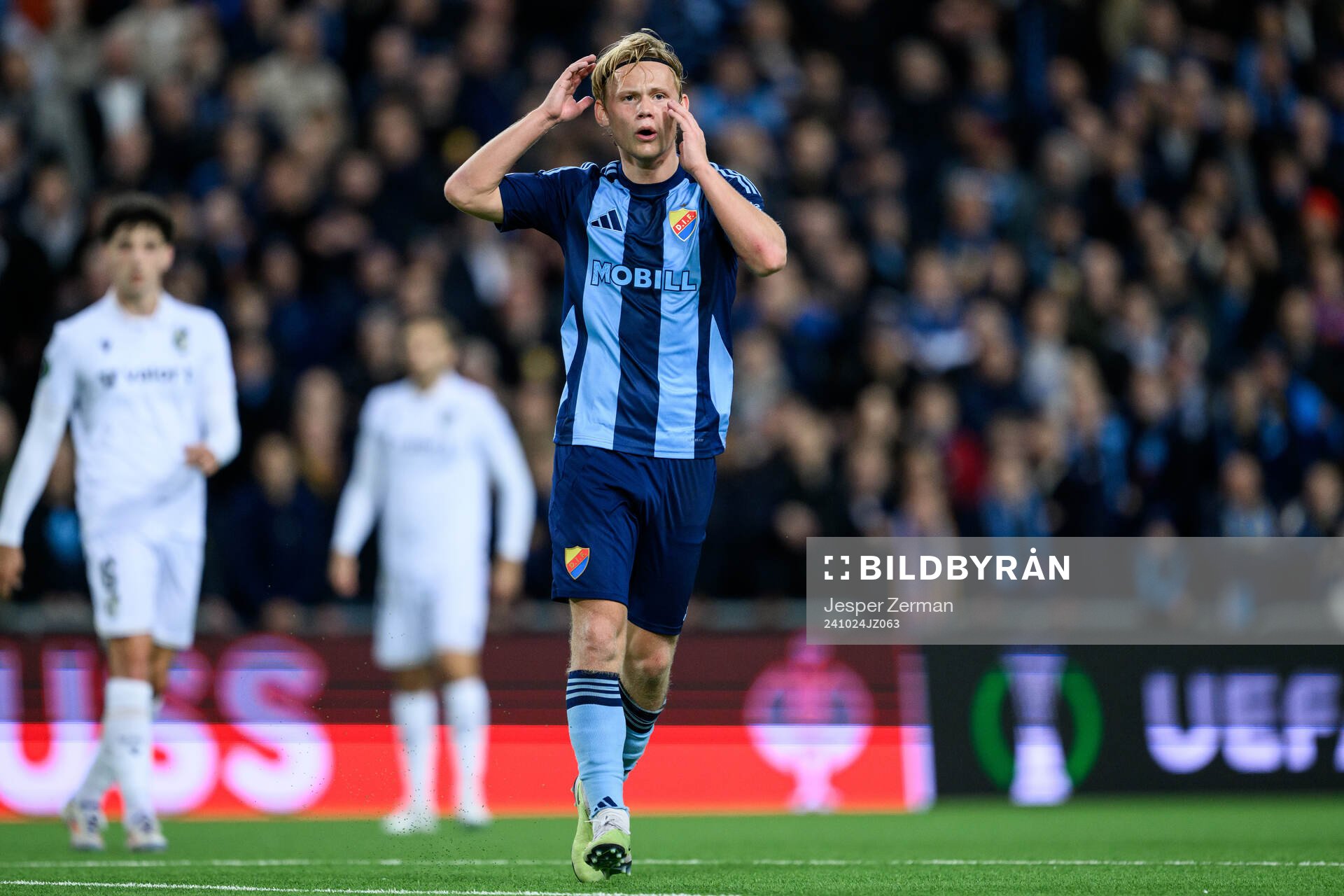 Tobias Gulliksen of Djurgården looks dejected