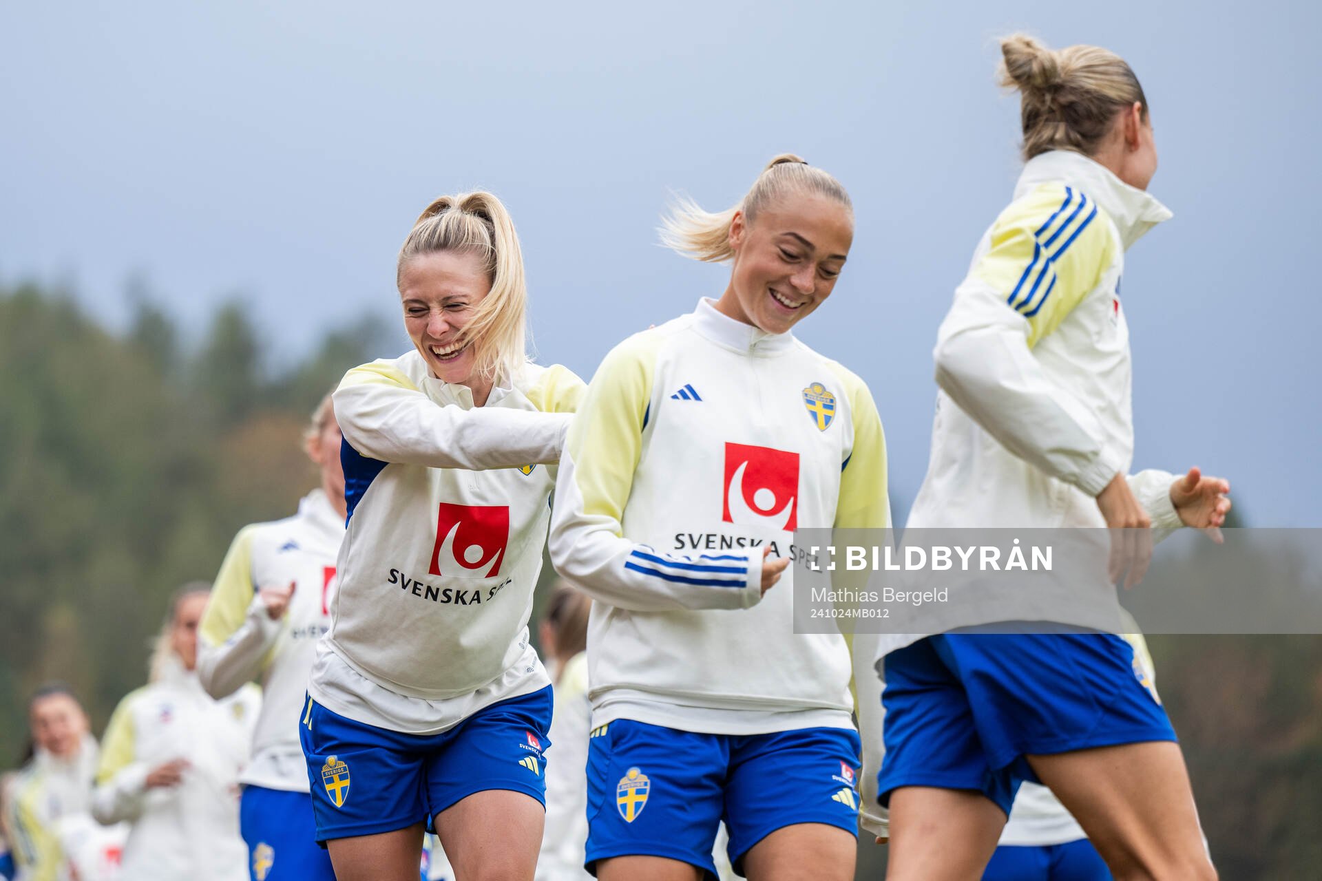 Rebecka Blomqvist and Hanna Bennison of the Swedish women's