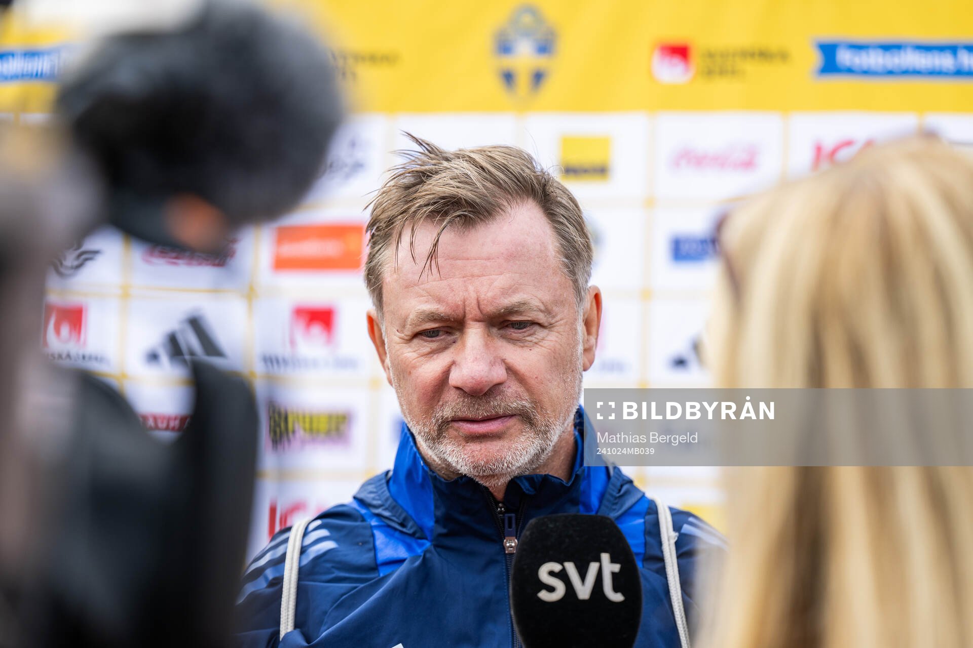 Head coach Peter Gerhardsson of the Swedish women's