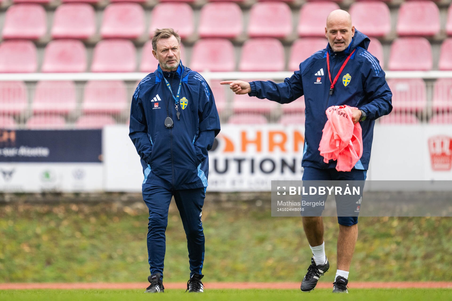 Head coach Peter Gerhardsson and assistant coach Magnus