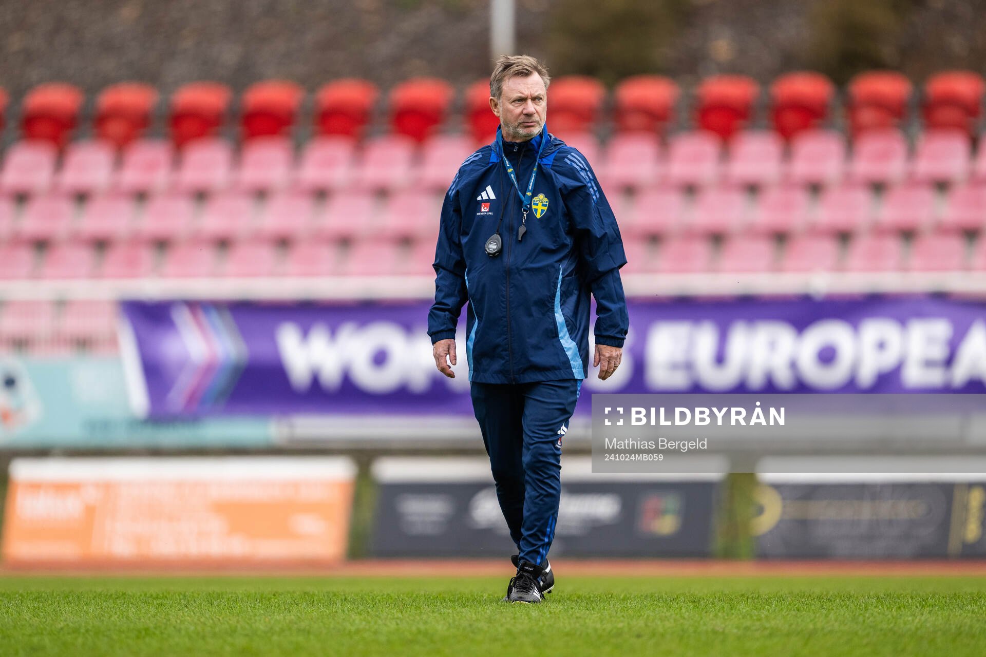 Head coach Peter Gerhardsson of the Swedish women's