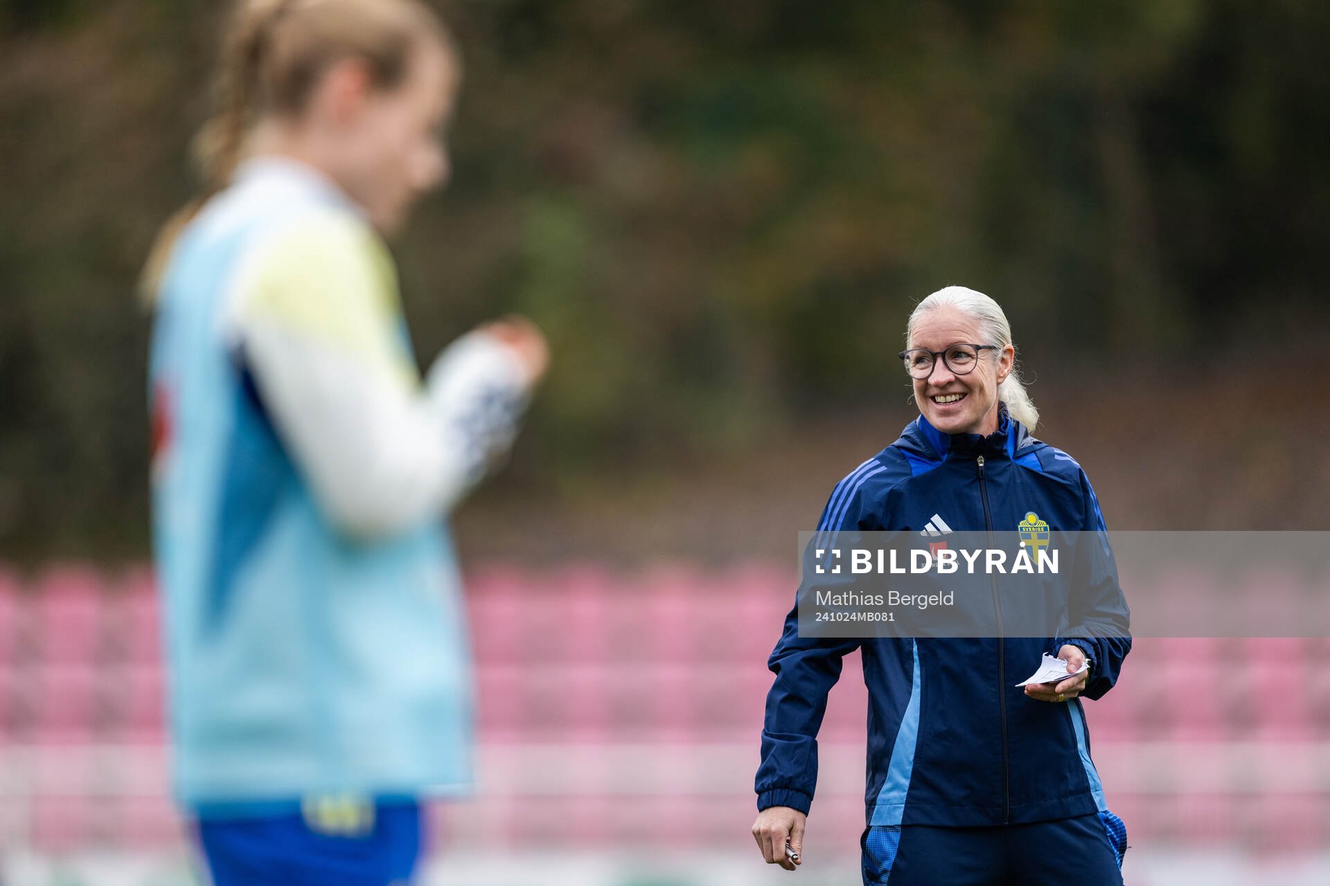 Assistant coach Victoria Sandell of the Swedish women's