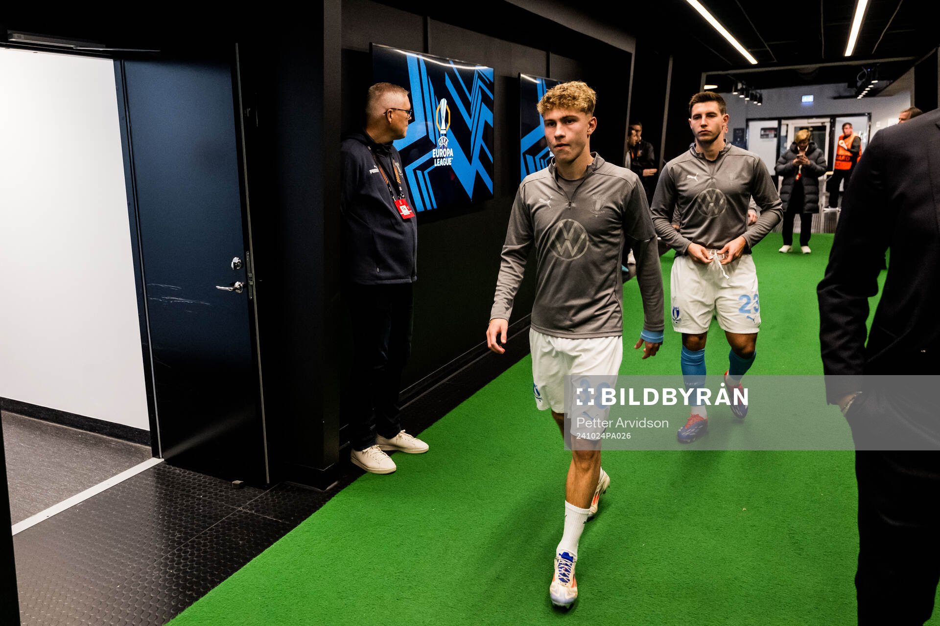 Hugo Bolin and Lasse Berg Johnsen of Malmö FF