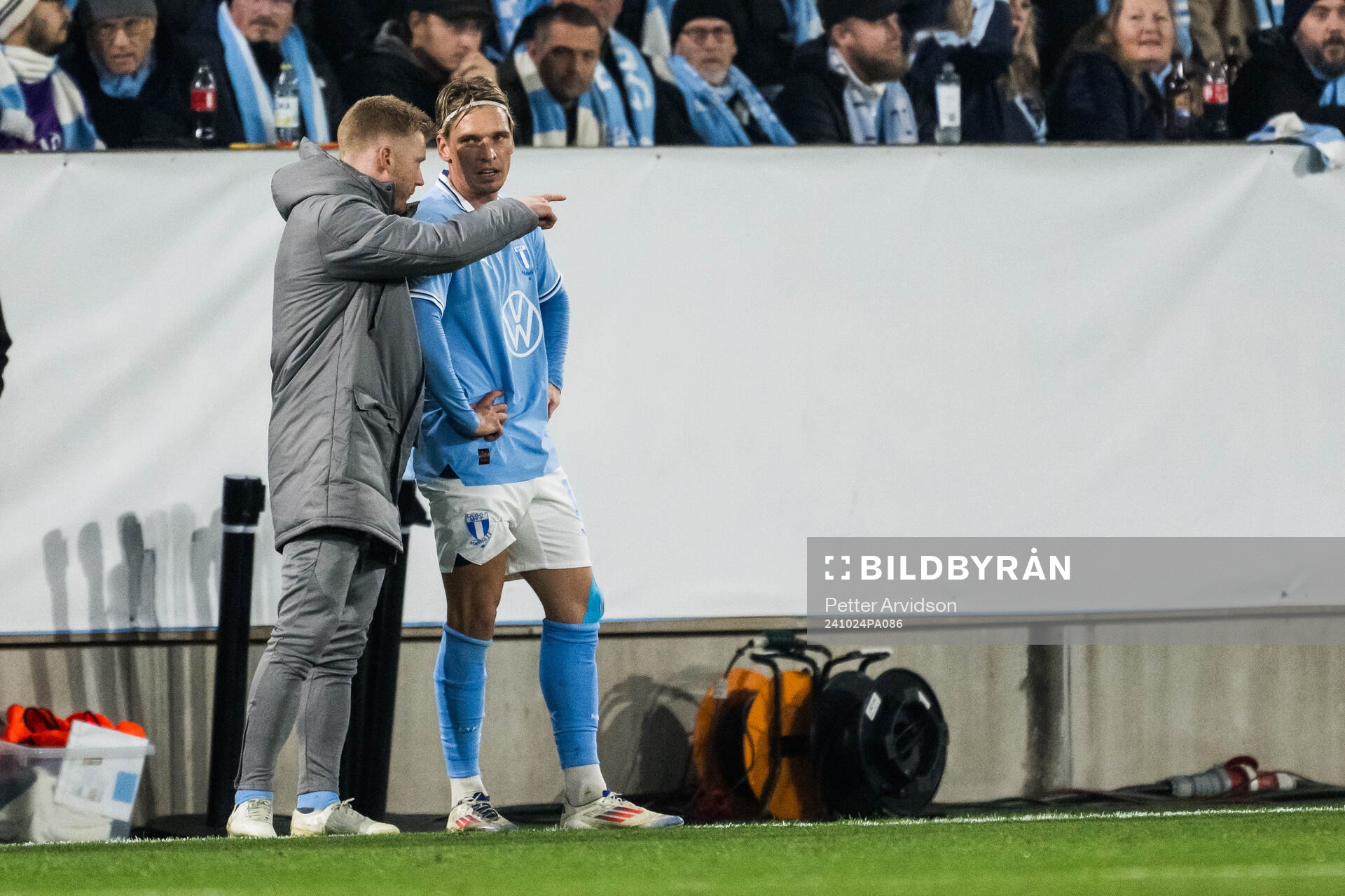 Anders Christiansen and Jens Stryger Larsen of Malmö FF