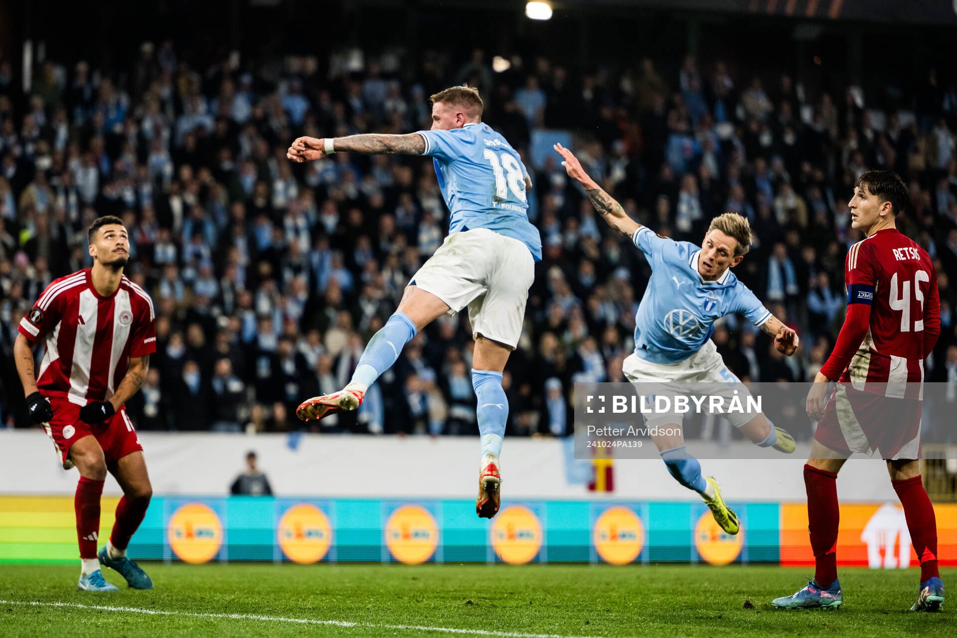 Pontus Jansson and Søren Rieks of Malmö FF