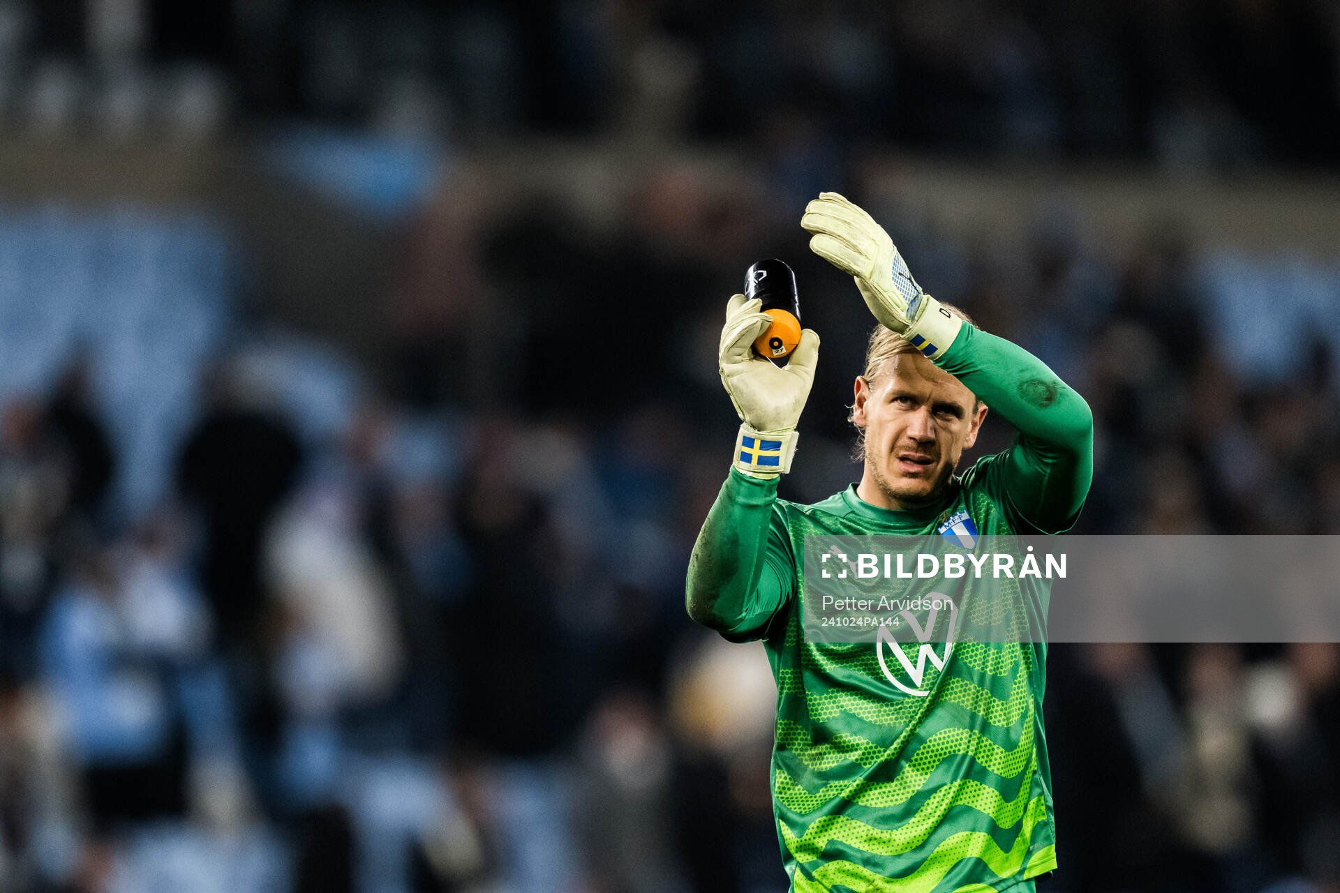 Johan Dahlin of Malmö FF looks dejected