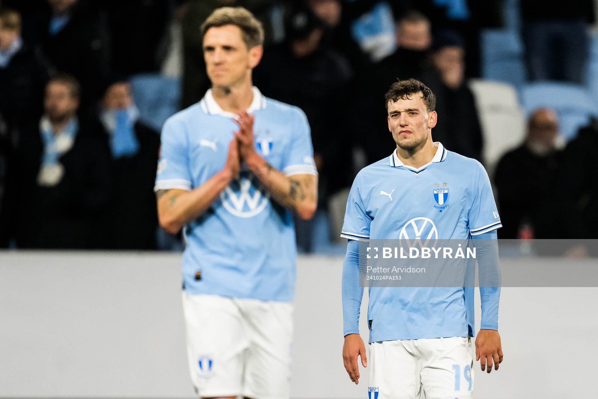 Colin Rösler of Malmö FF looks dejected