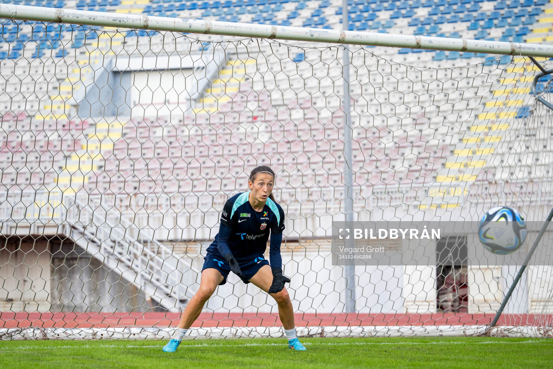 Goalkeeper Cecilie Fiskerstrand of the Norwegian women's