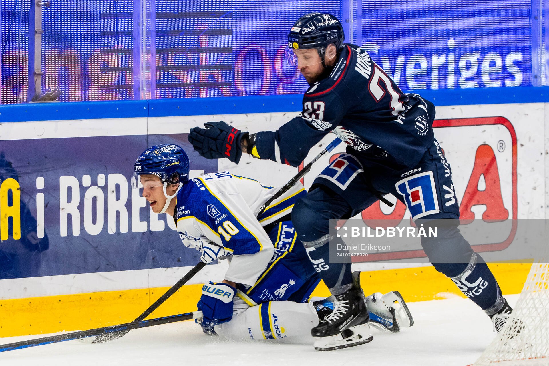 Leksands Anton Johansson och Linköpings Robin Kovacs