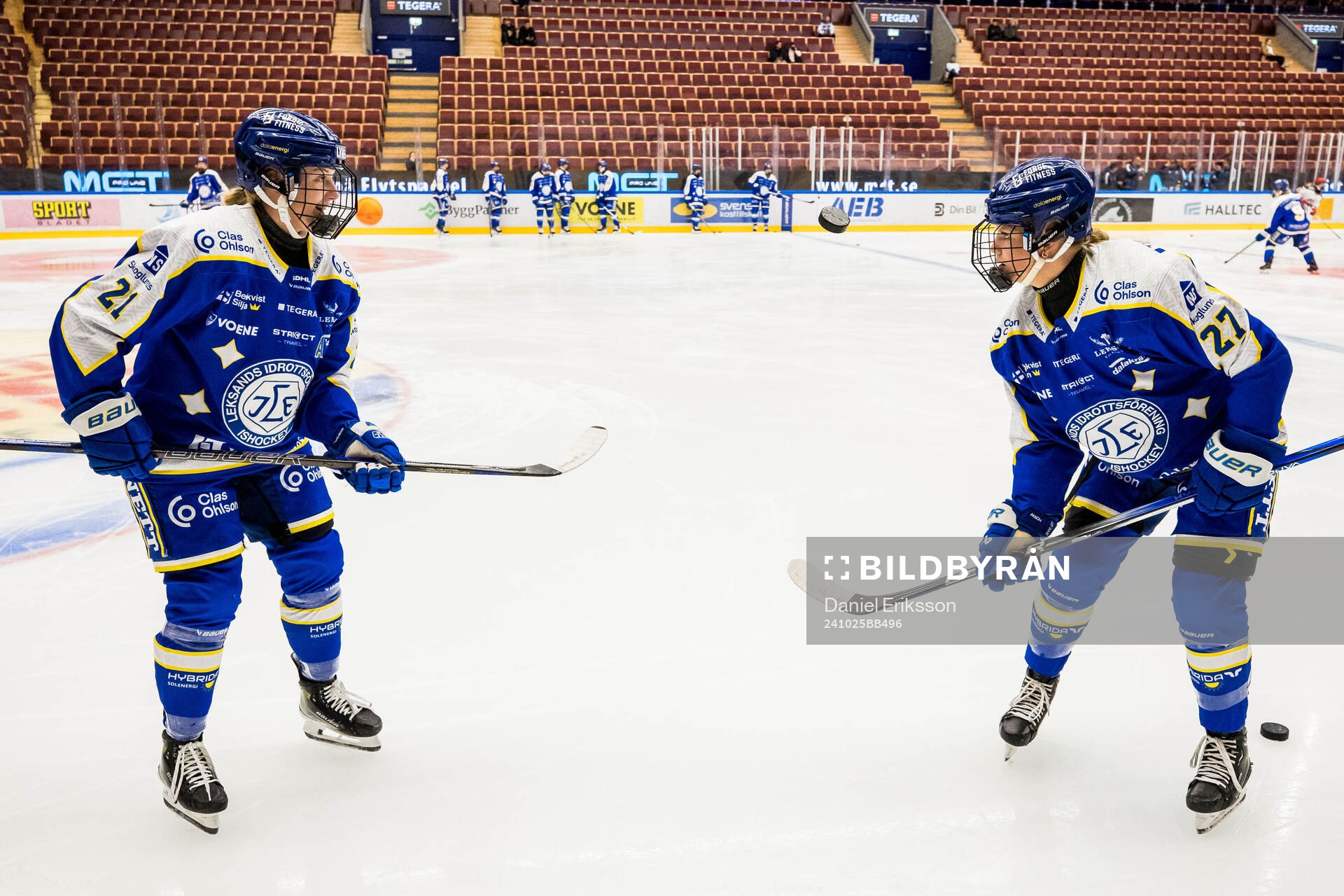 Leksands Emilie Kruse Johansen och Agata Sarnovska