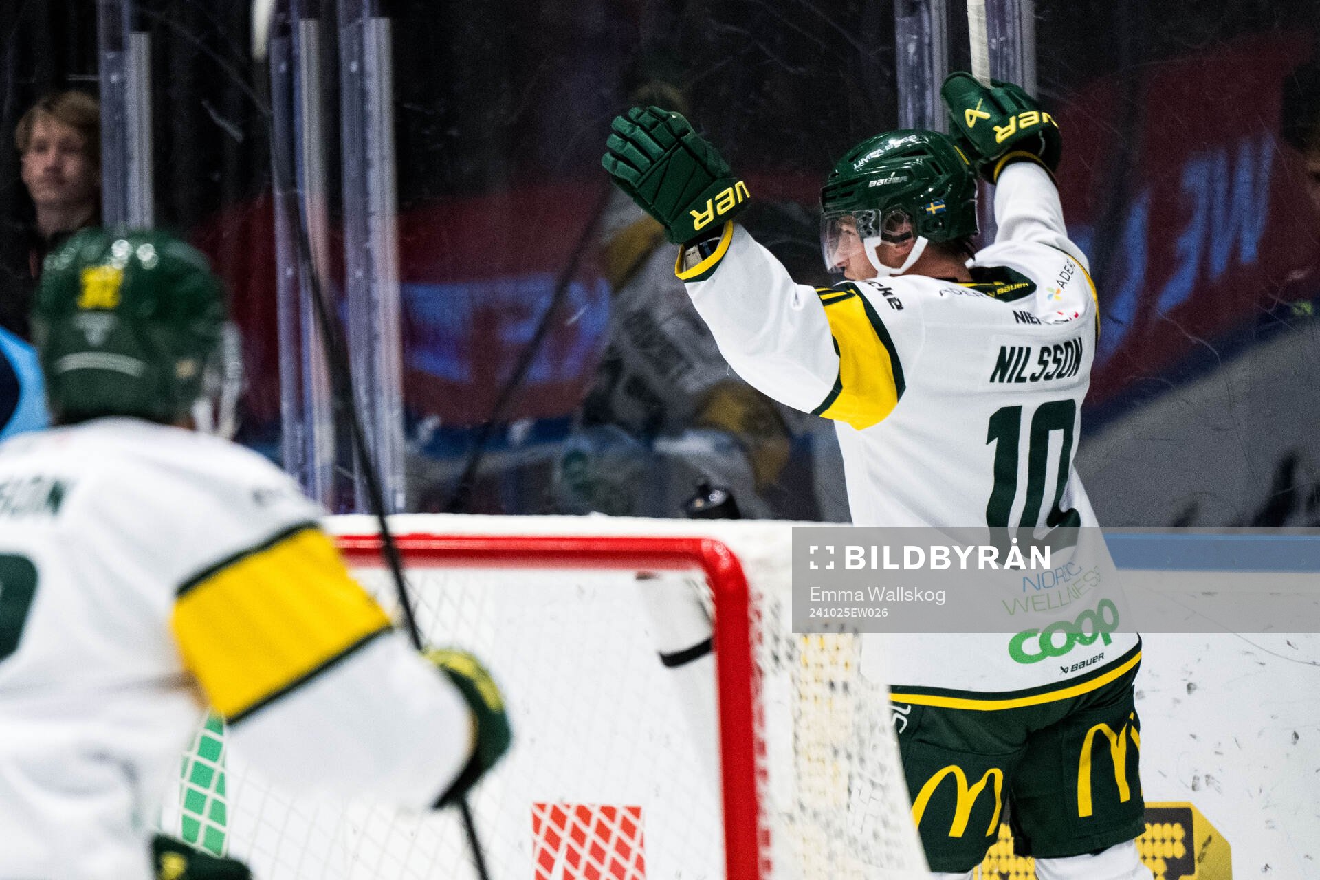 Björklövens Marcus Nilsson jublar