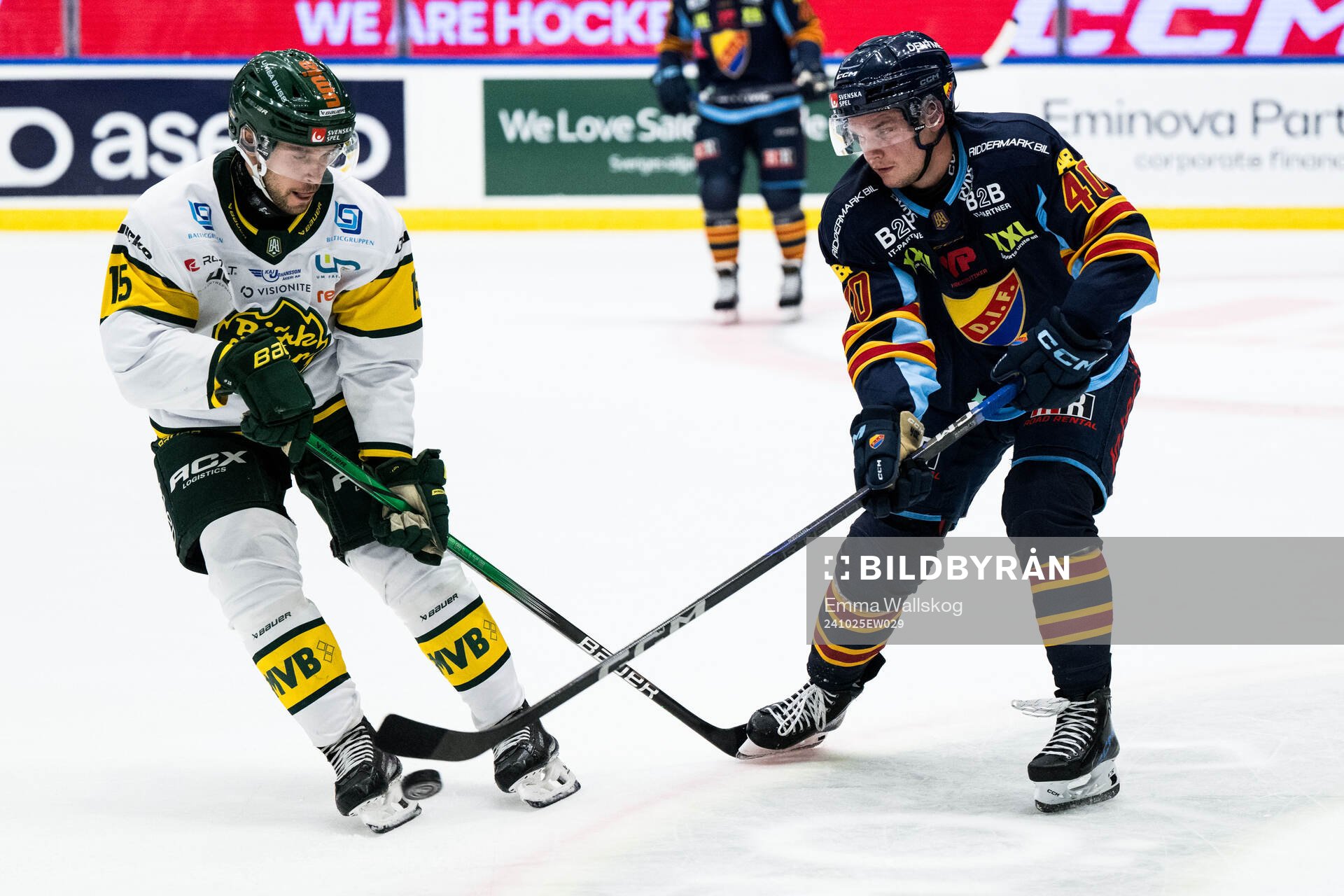 Björklövens Mattias Nörstebö och Djurgårdens Arvid