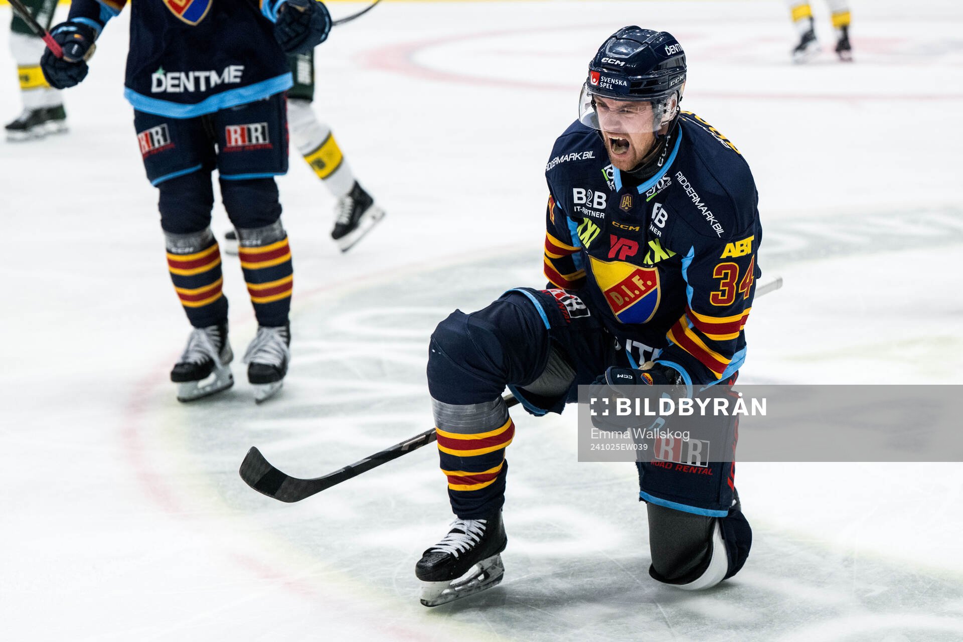 Djurgårdens Daniel Brodin jublar