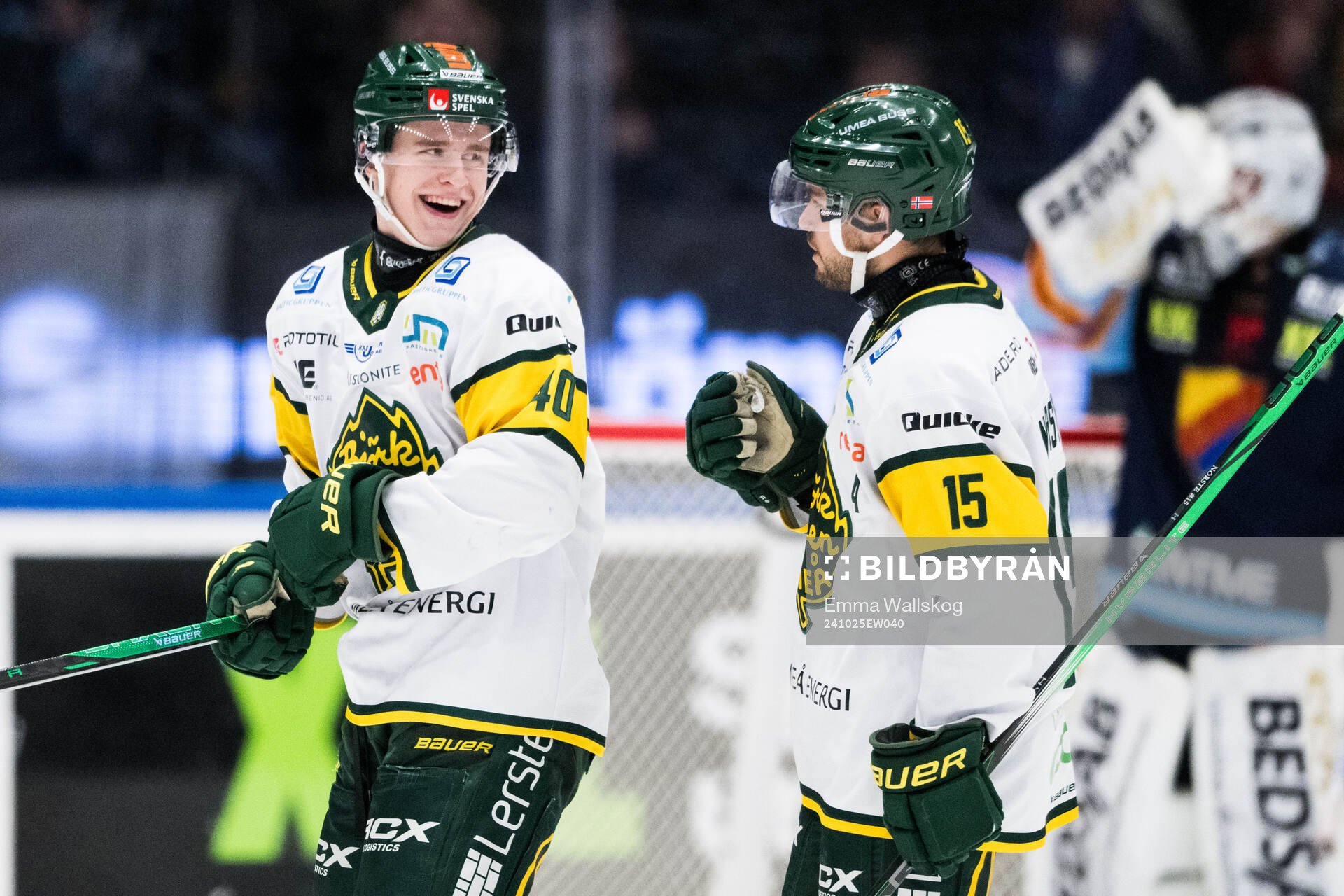 Björklövens Alfons Freij och Mattias Nörstebö jublar