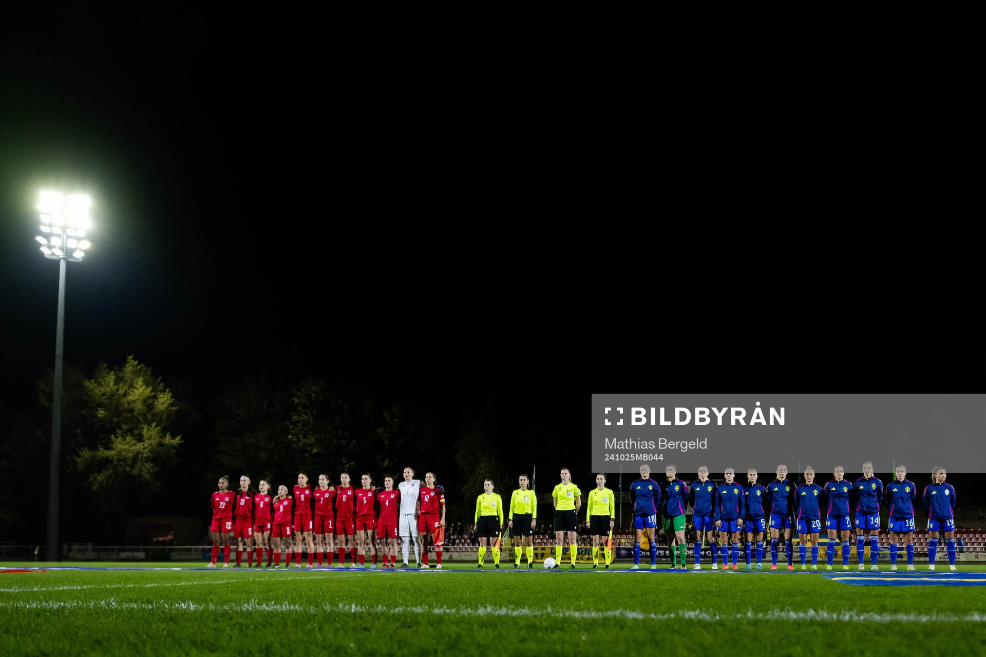 Players of Luxembourg and Sweden