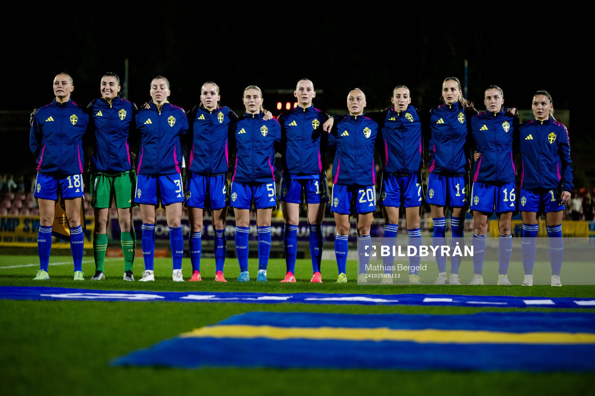 Lineup of Sweden