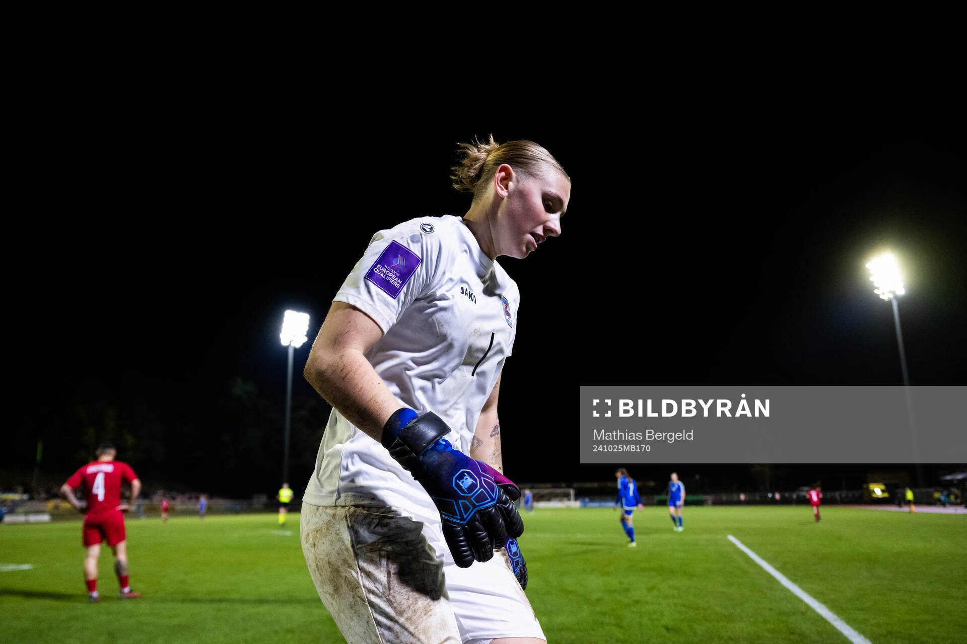 Goalkeeper Lucie Schlime of Luxembourg