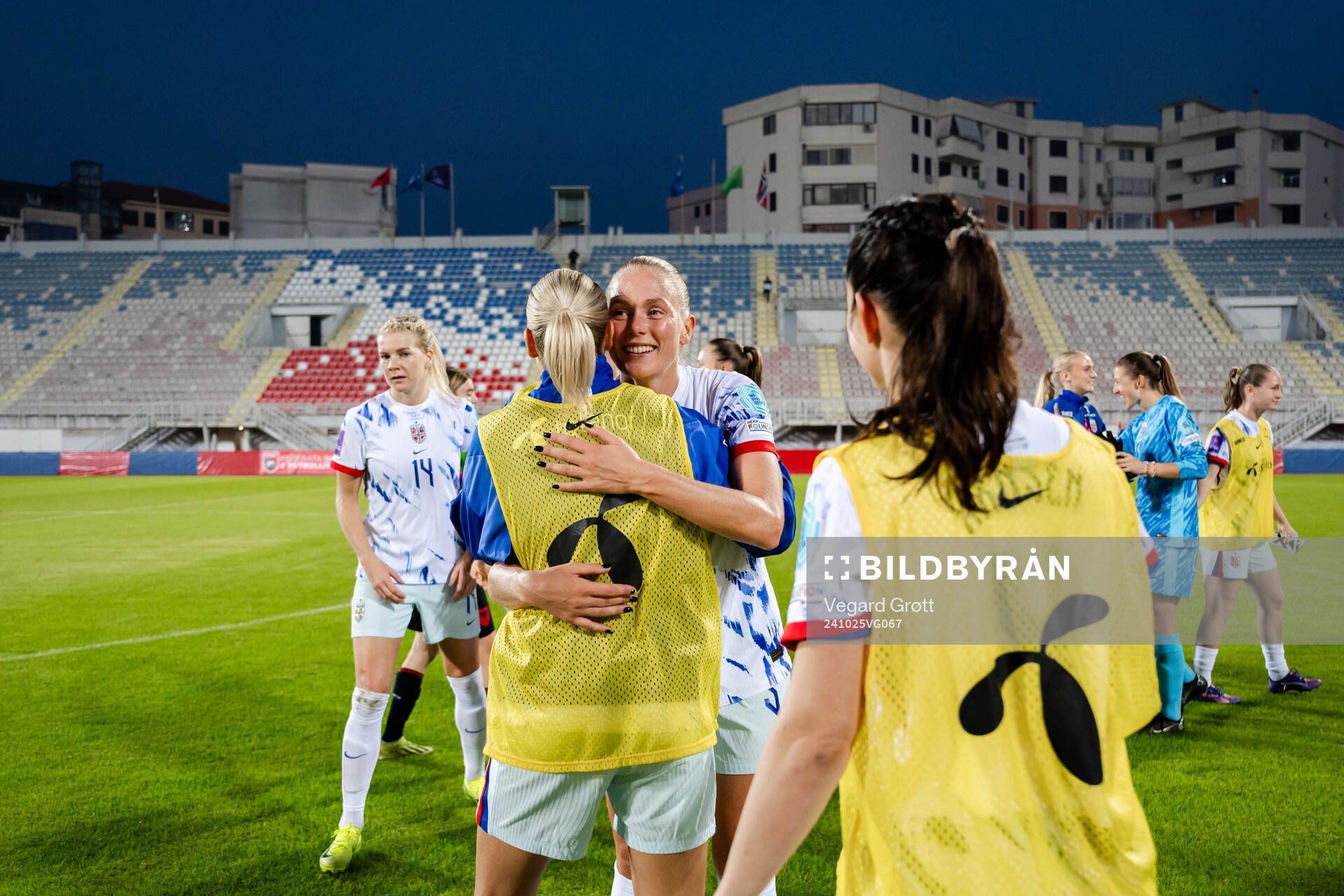Guro Bergsvand  of Norway celebrates