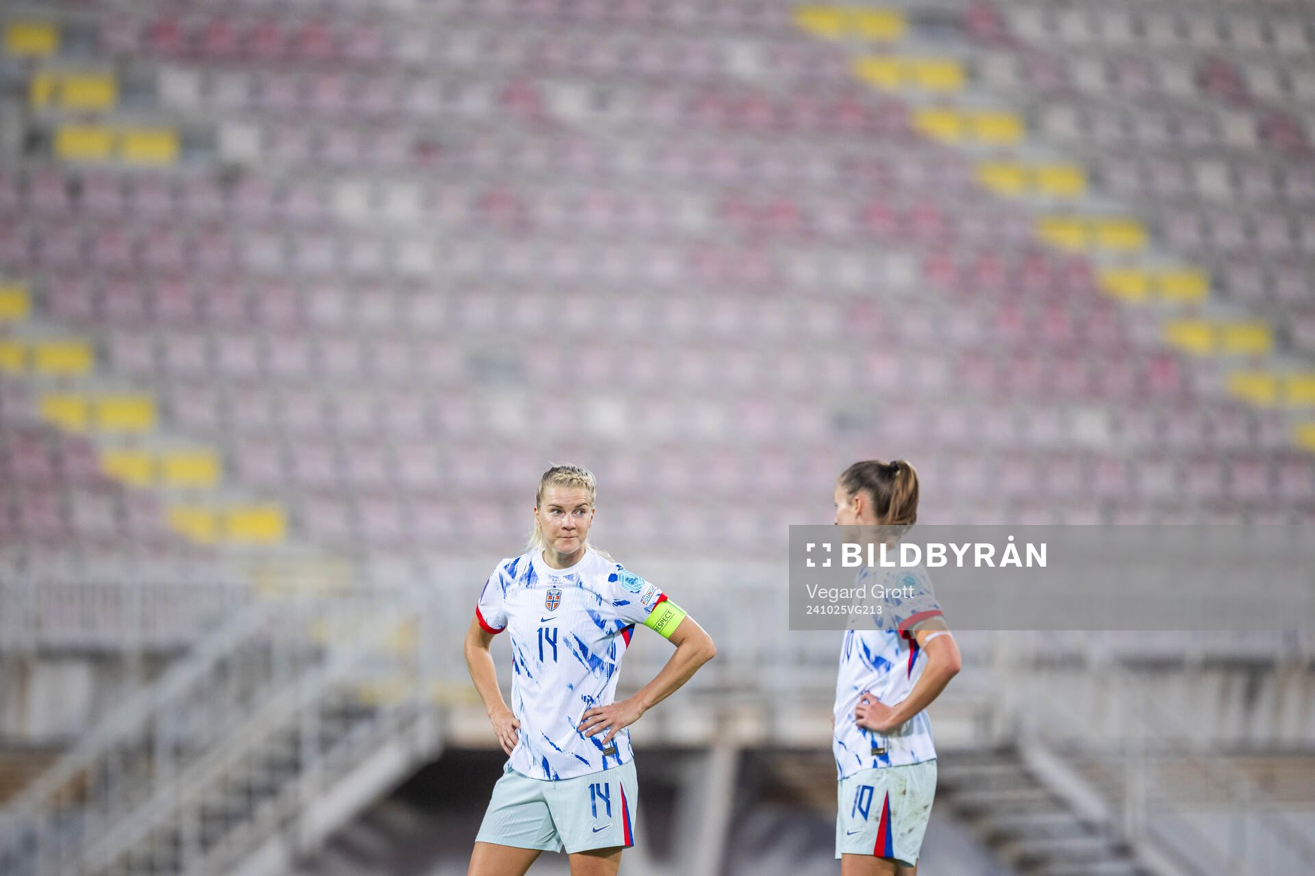 Ada Hegerberg and Caroline Graham Hansen of Norway