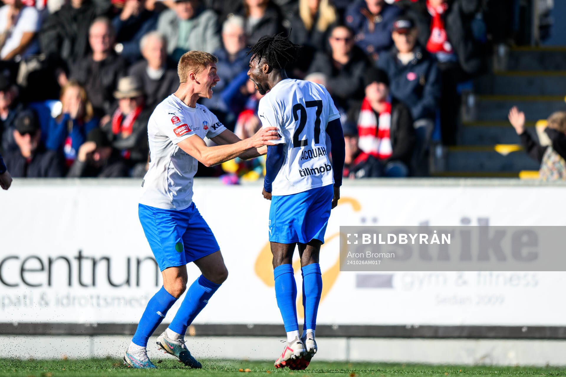 Helsingborgs Benjamin Acquah jublar