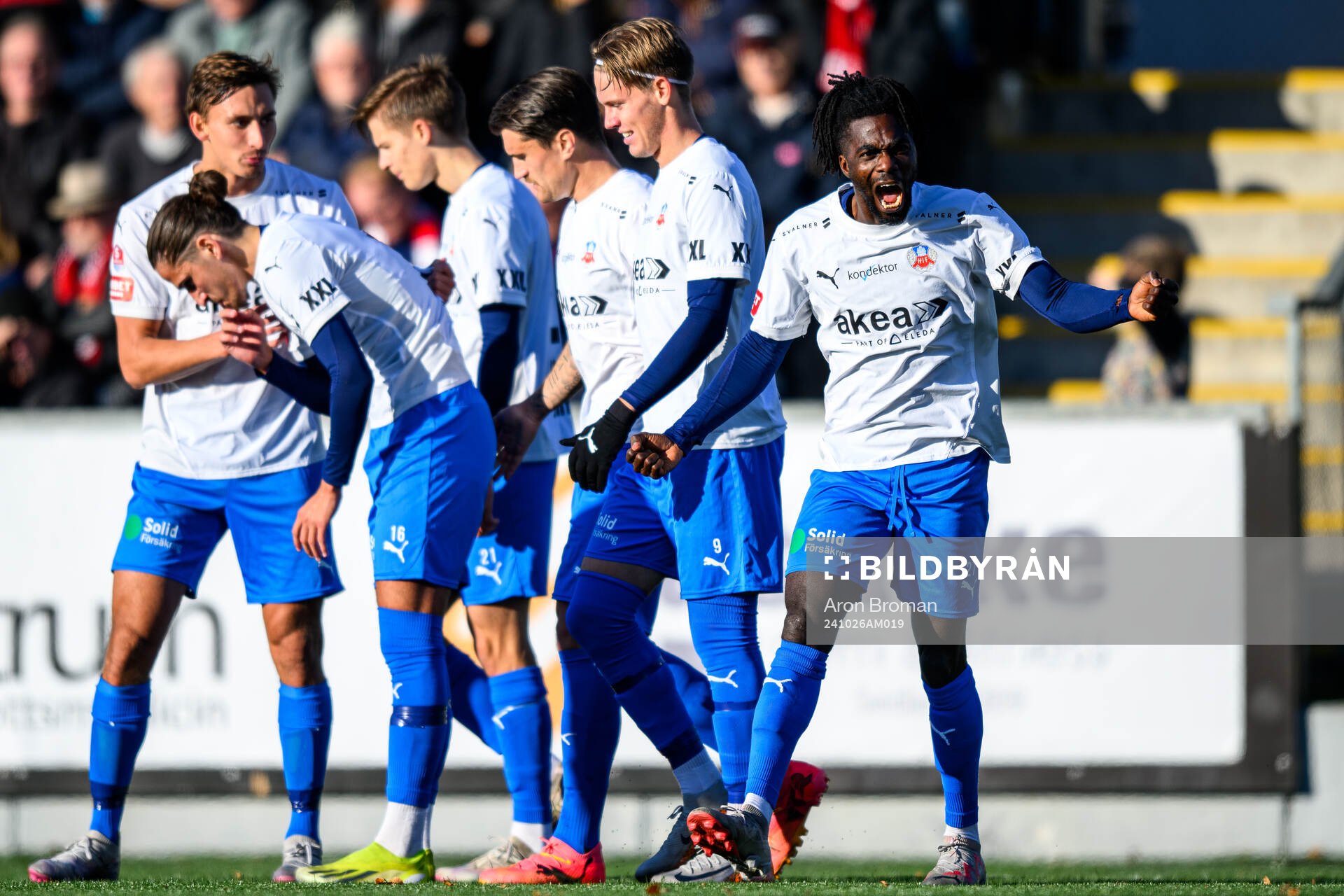 under fotbollsmatchen i Superettan mellan Sandvikens IF och