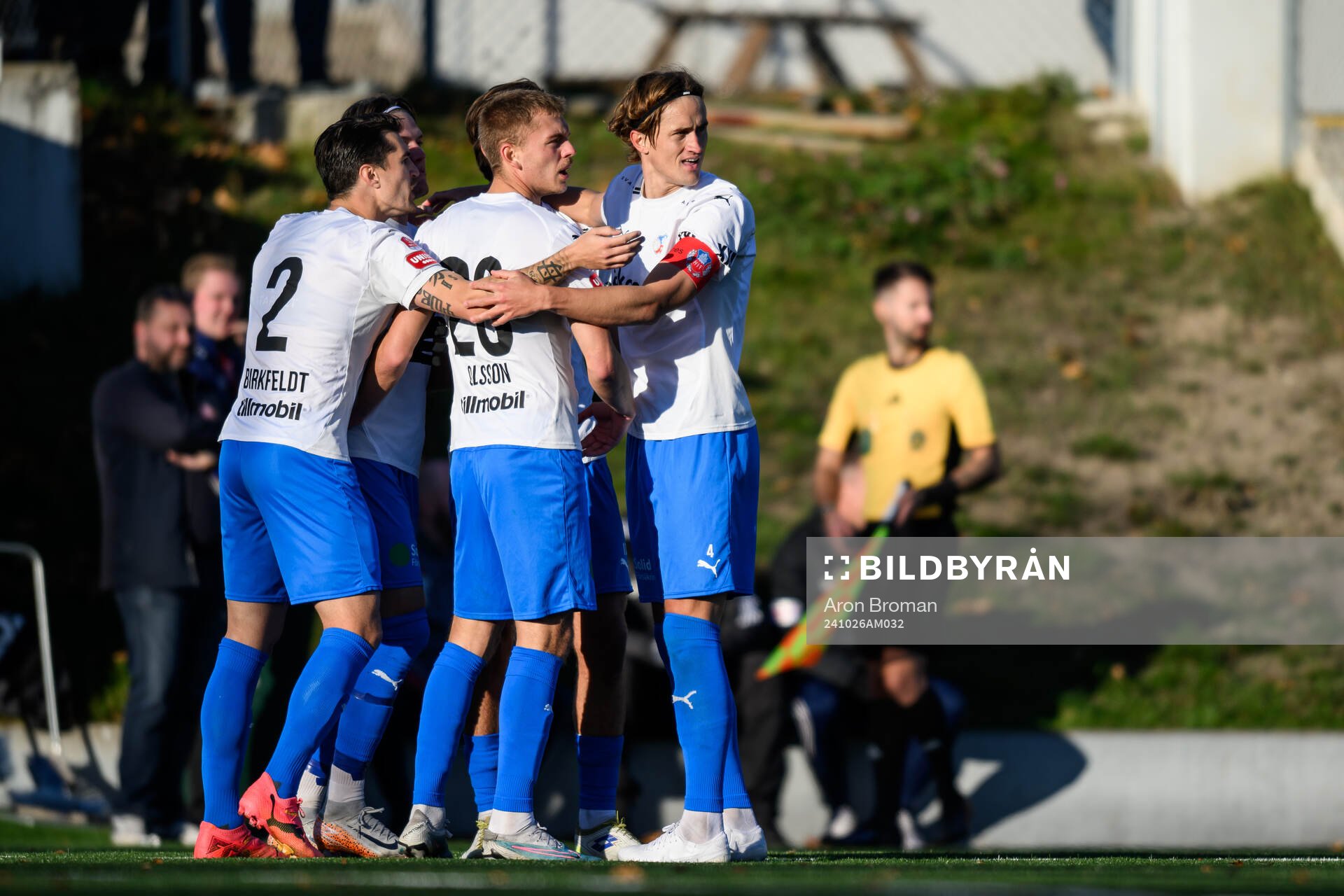 Helsingborgs spelare jublar