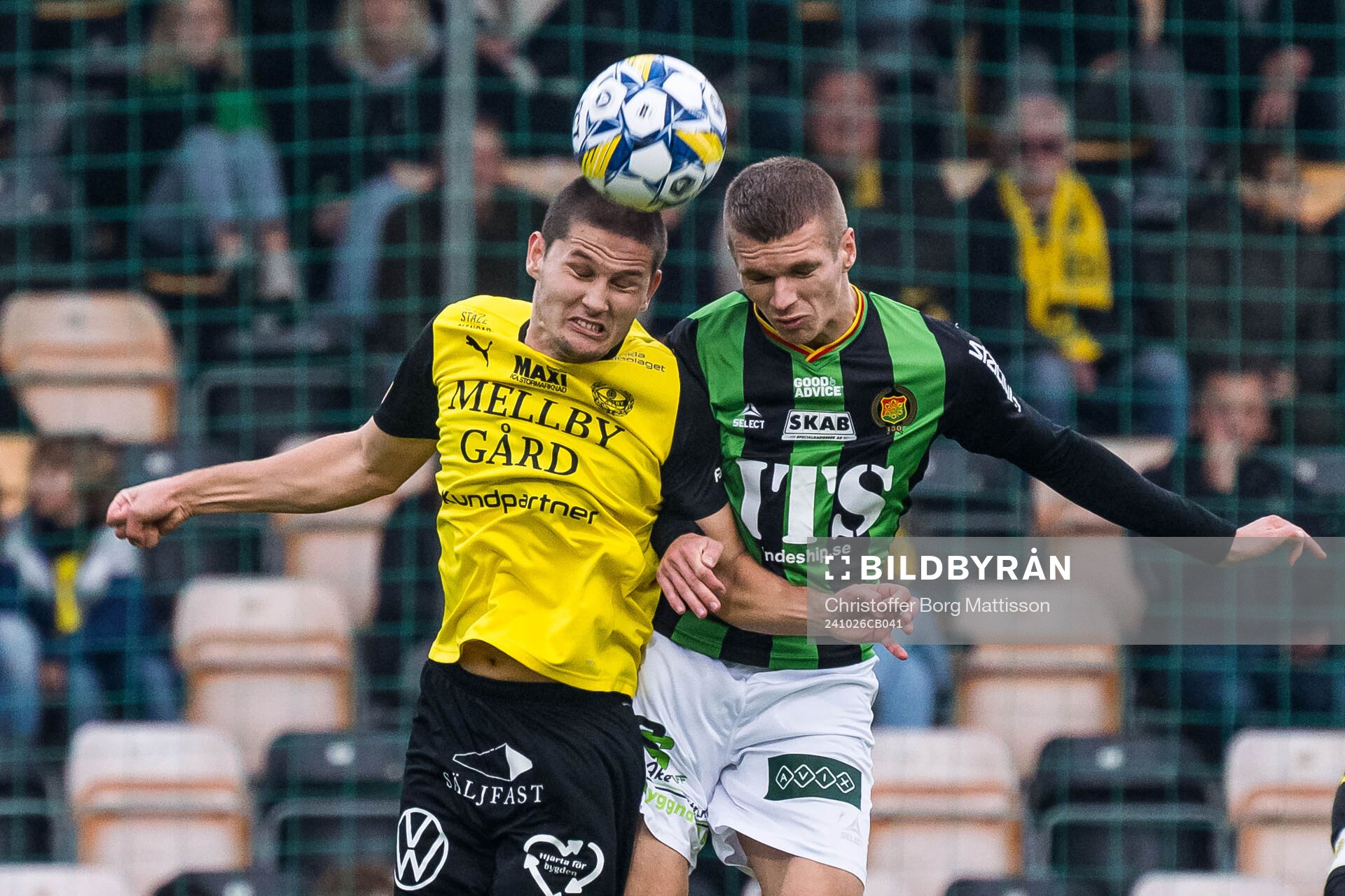 Mjällbys Rasmus Wikström och GAISs Lucas Hedlund