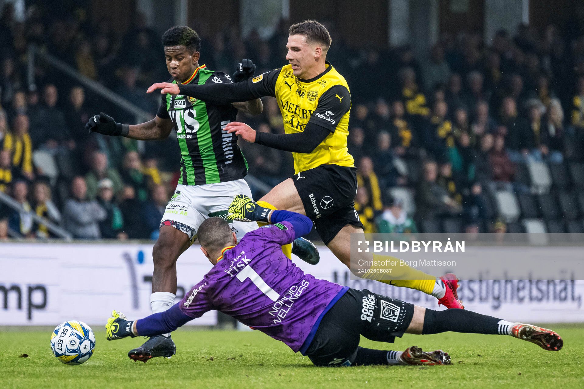 GAIS Mergim Krasniqi och Chovanie Shakur Amatkarijo mot