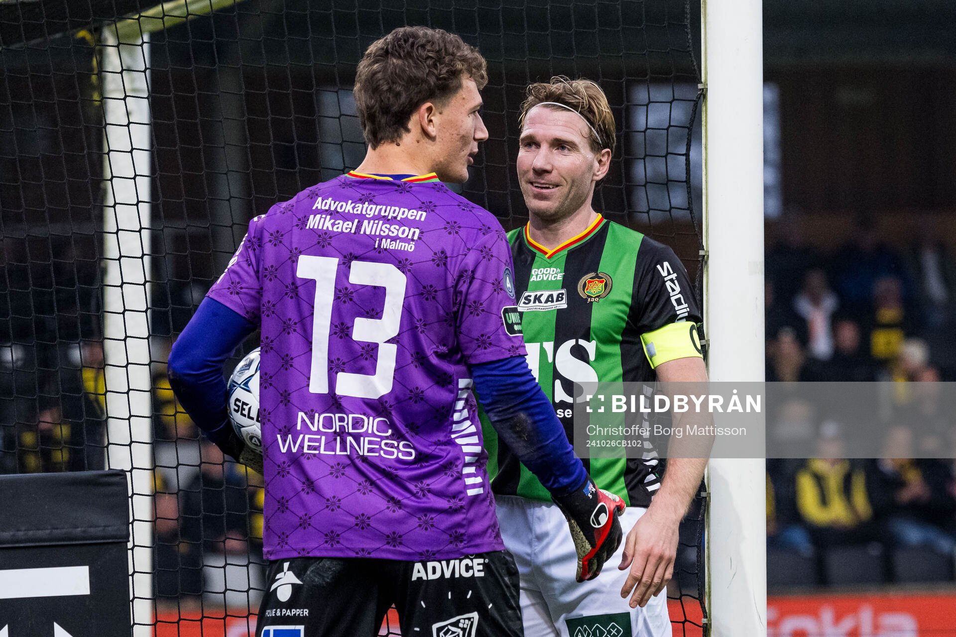 GAISs Kees Sims och August Wängberg jublar