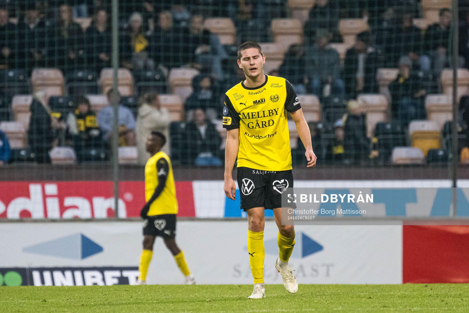 Mjällbys Rasmus Wikström deppar