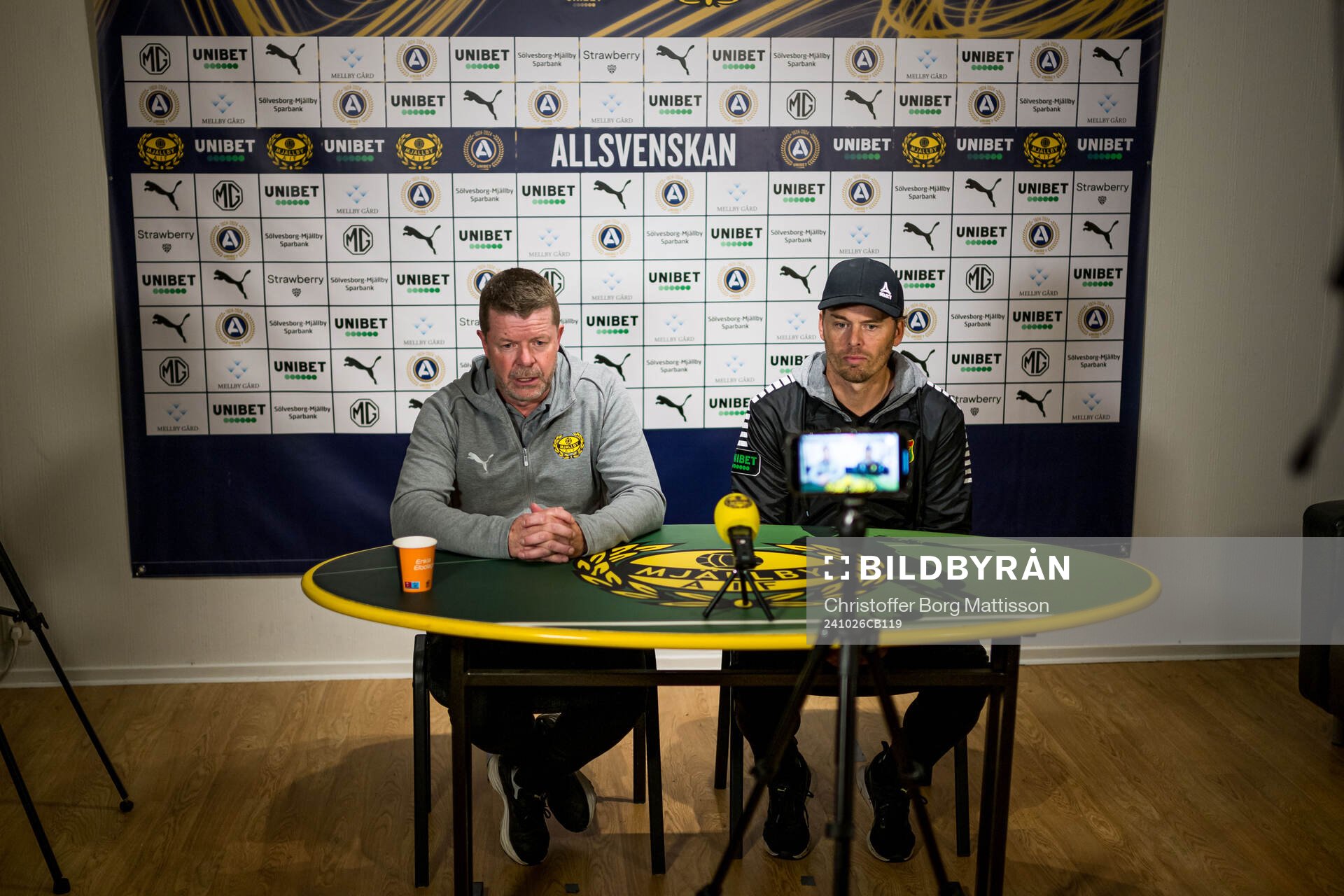 Mjällbys tränare Anders Torstensson och GAISs tränare