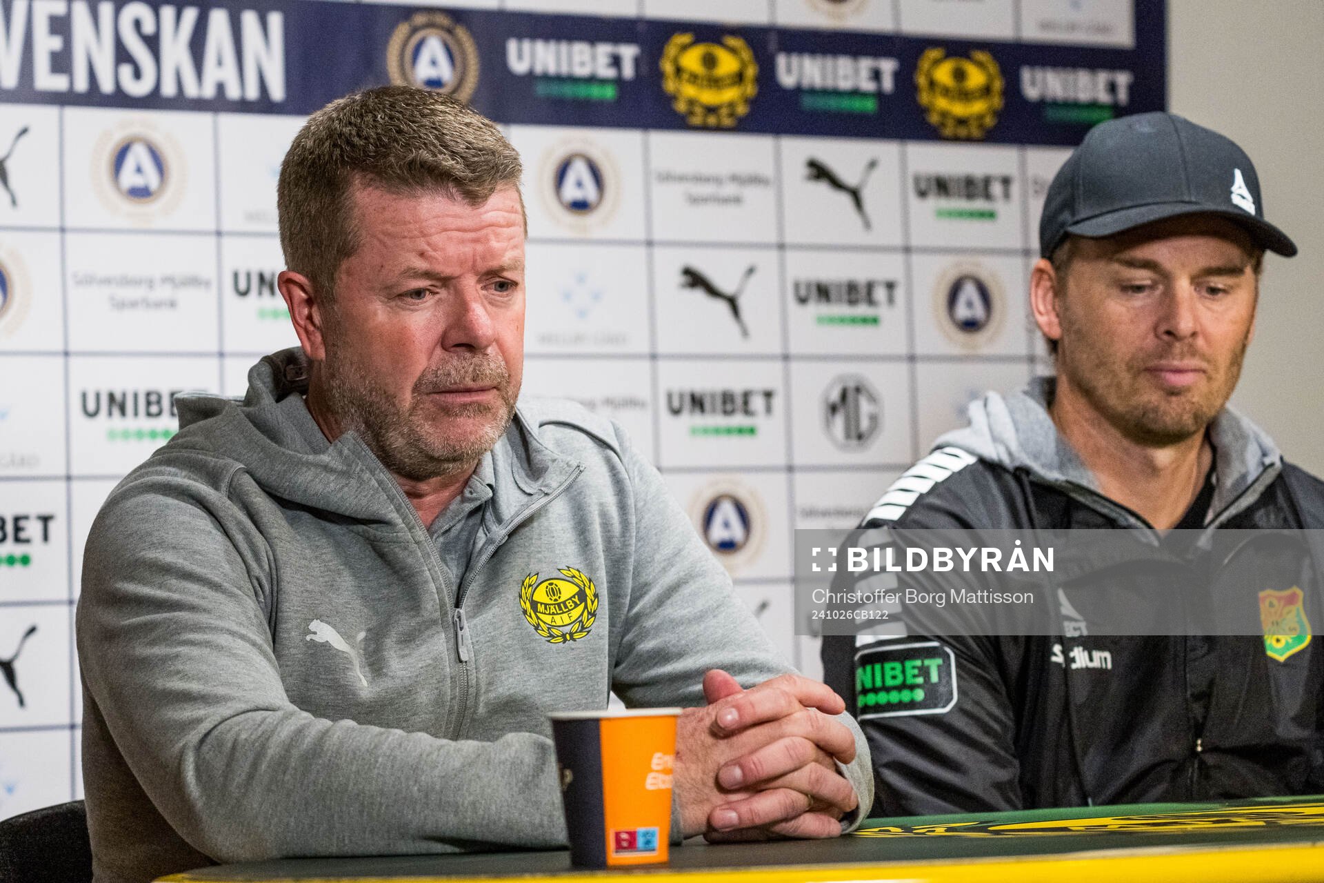 Mjällbys tränare Anders Torstensson och GAISs tränare