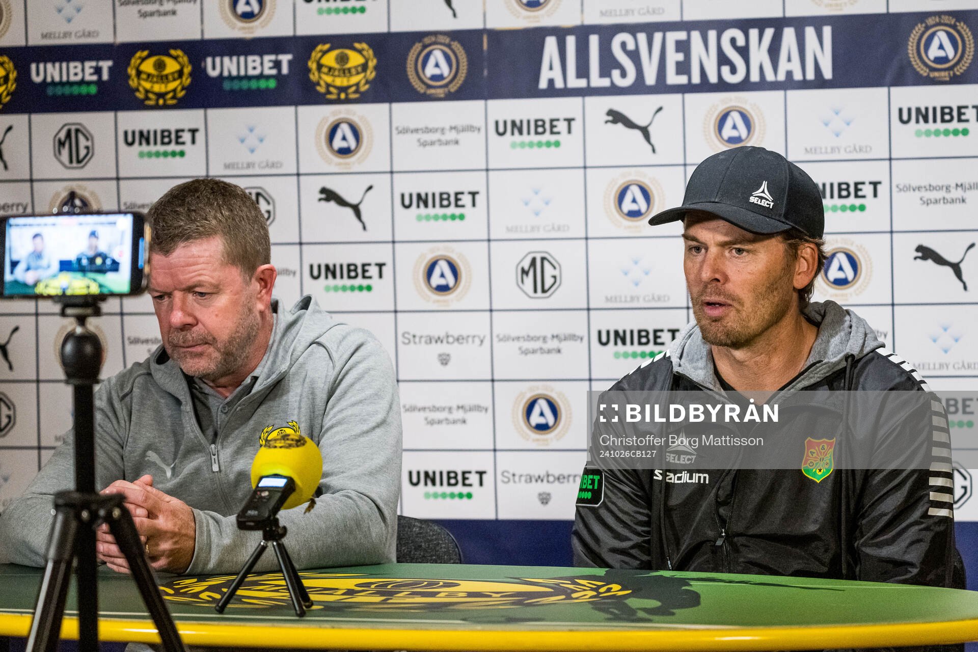 Mjällbys tränare Anders Torstensson och GAISs tränare