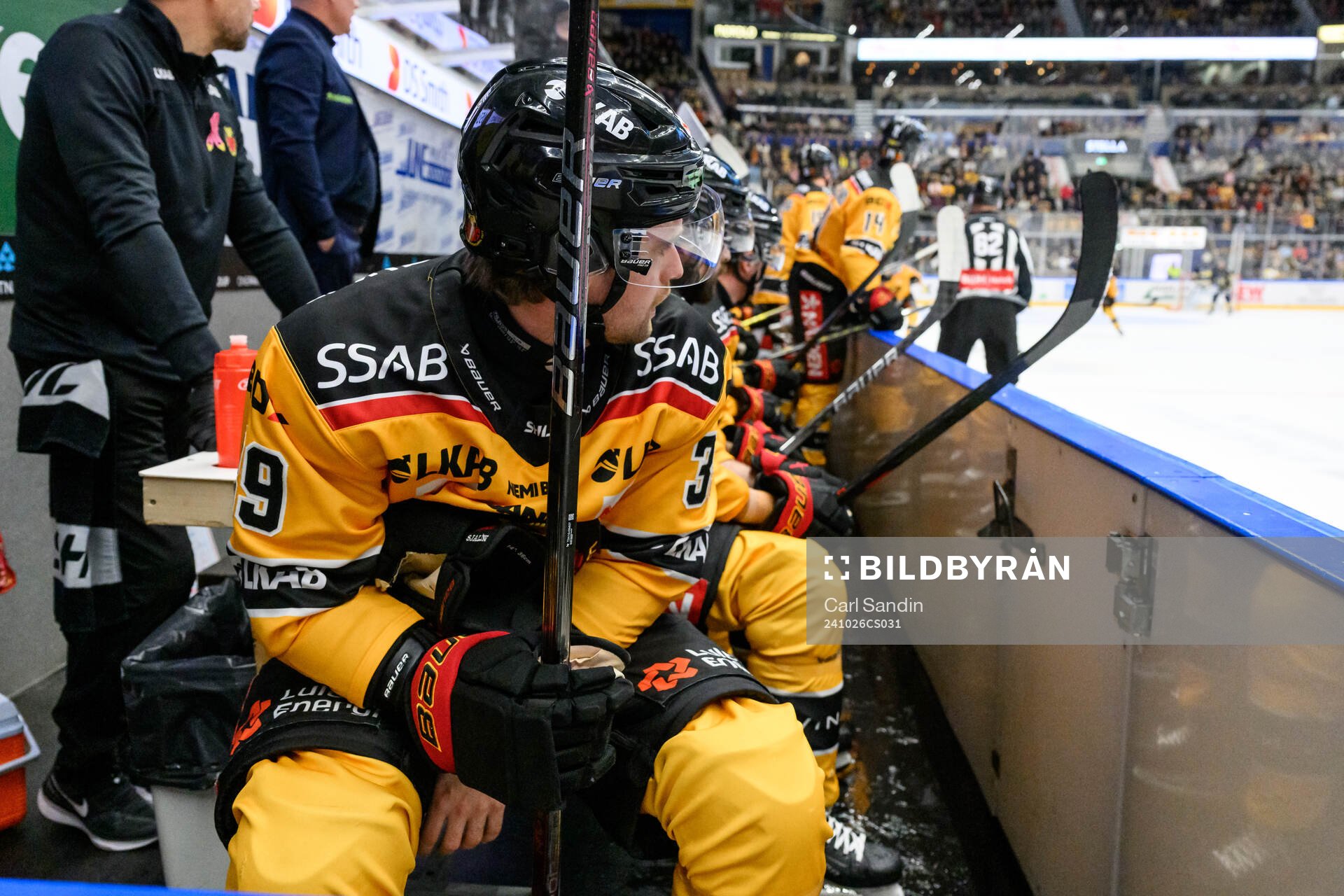 Luleås Pontus Själin i båset