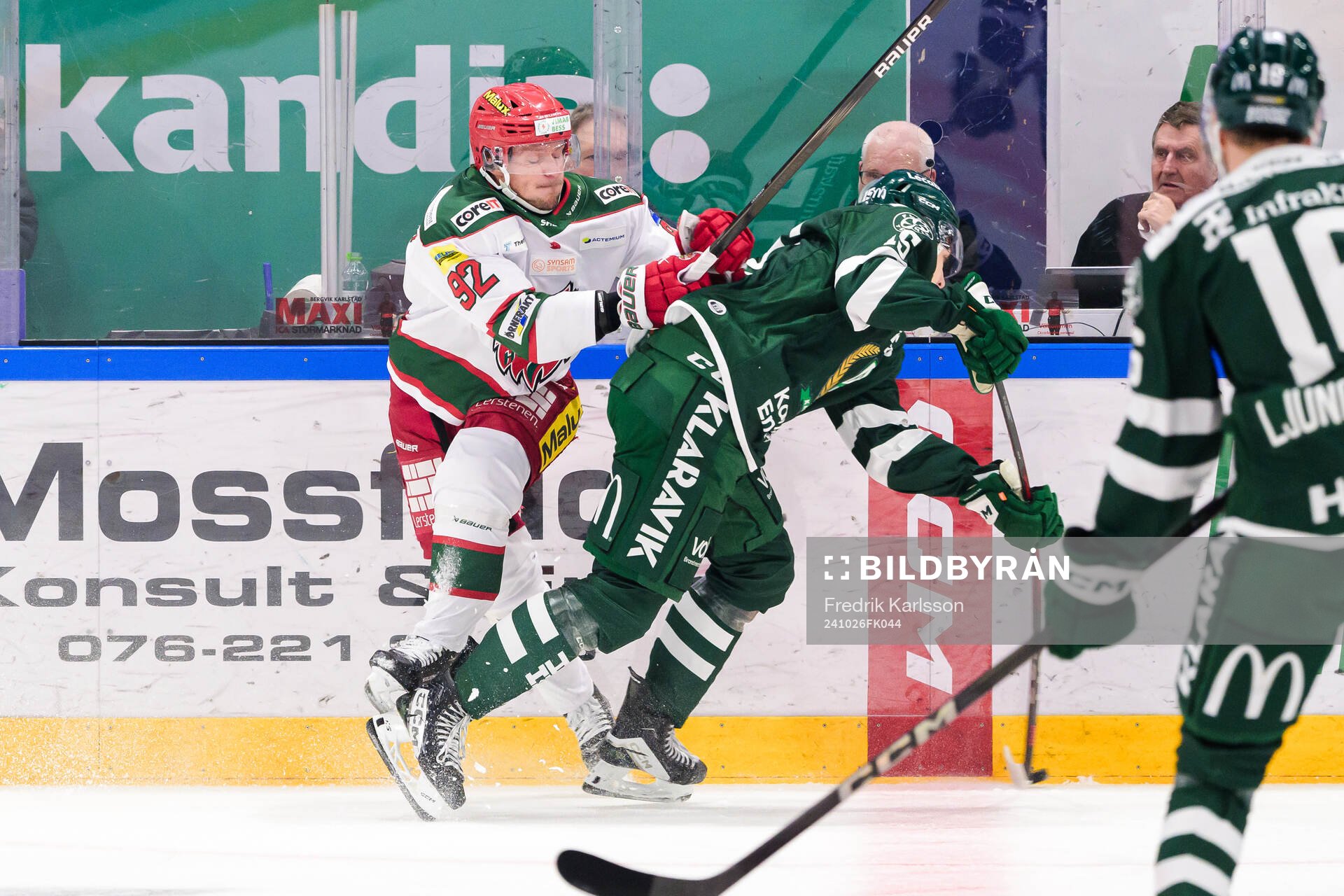 Modos Jesper Olofsson och Färjestads Jack Berglund