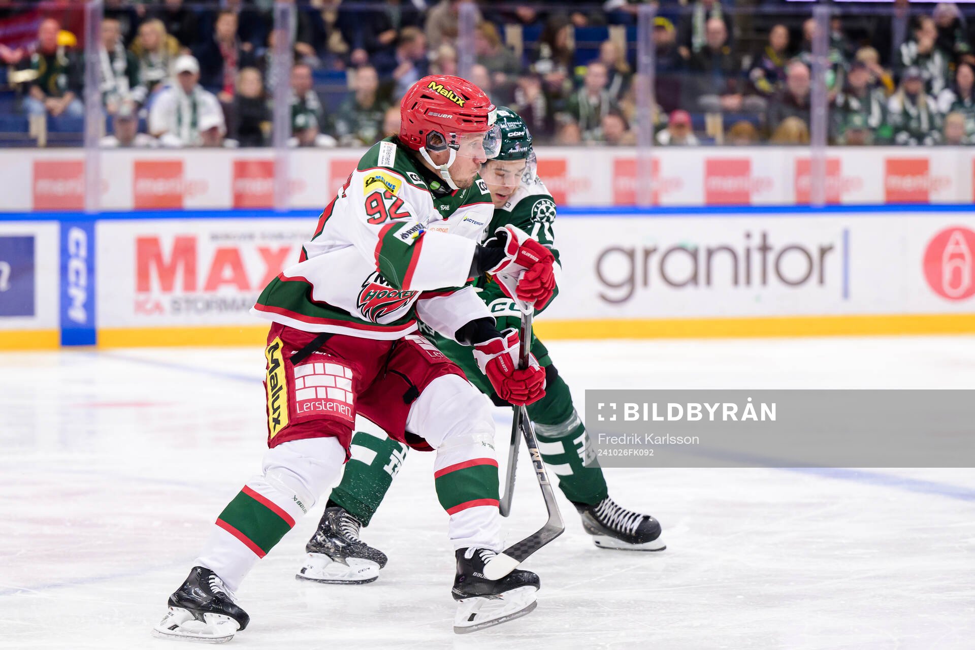 Modos Jesper Olofsson och Färjestads Viktor Lodin