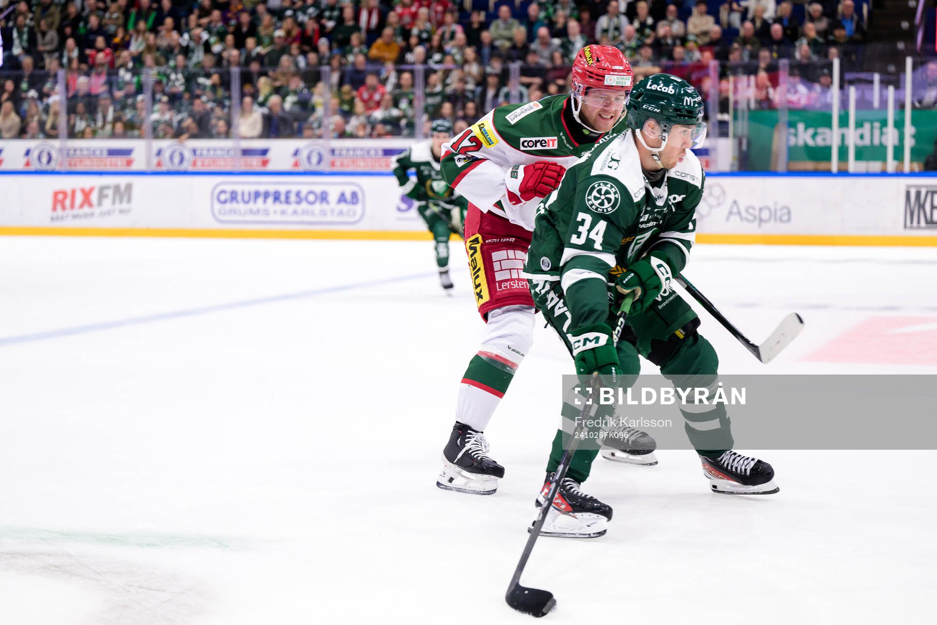 Modos Oscar Pettersson och Färjestads Michael Lindqvist