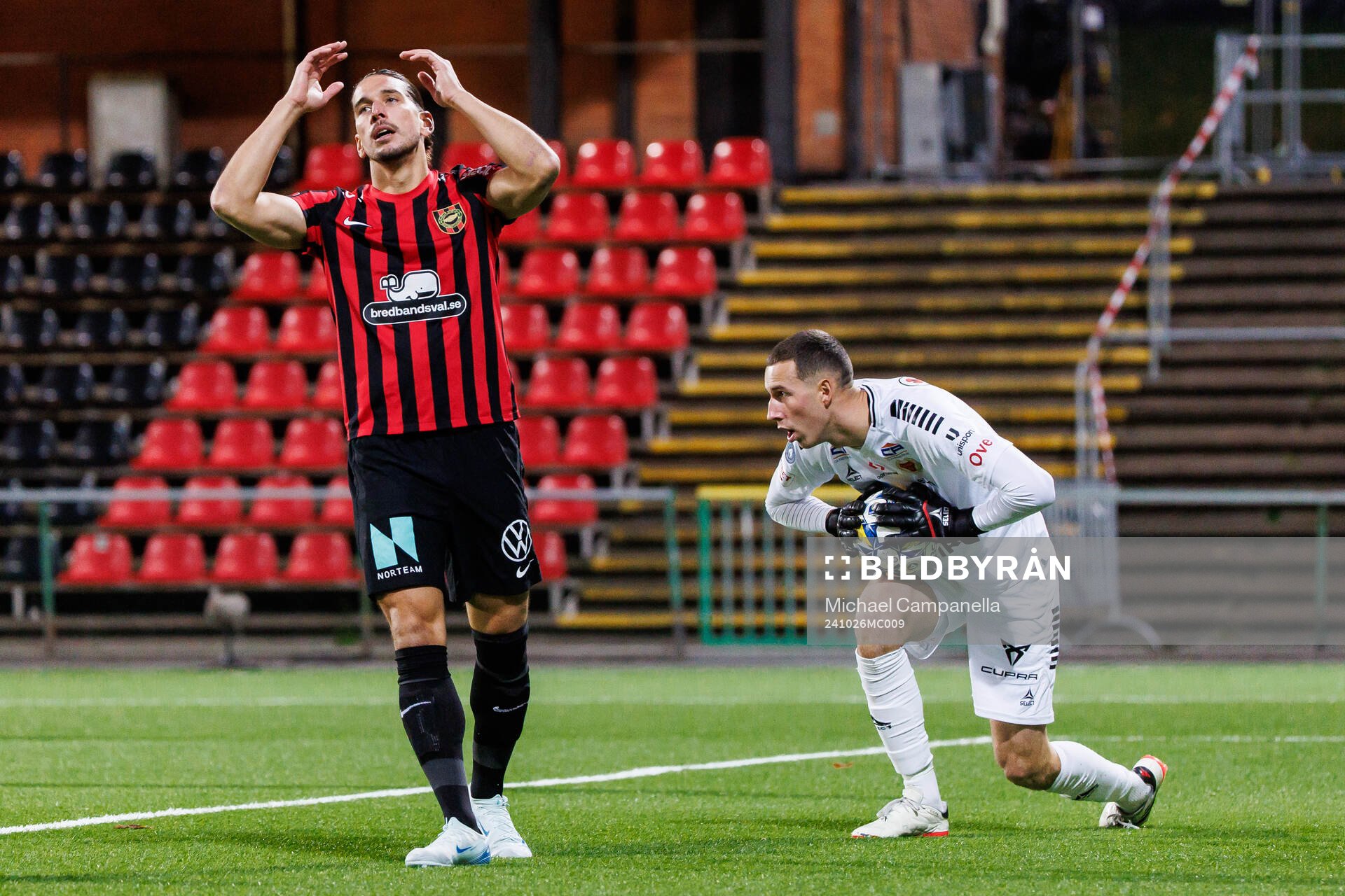 Brommapojkarnas Nikola Vasic deppar