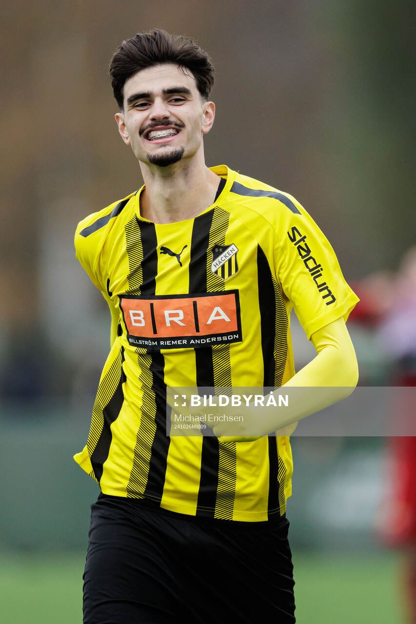 Under fotbollsmatchen i P19 Allsvenskan mellan Häcken och