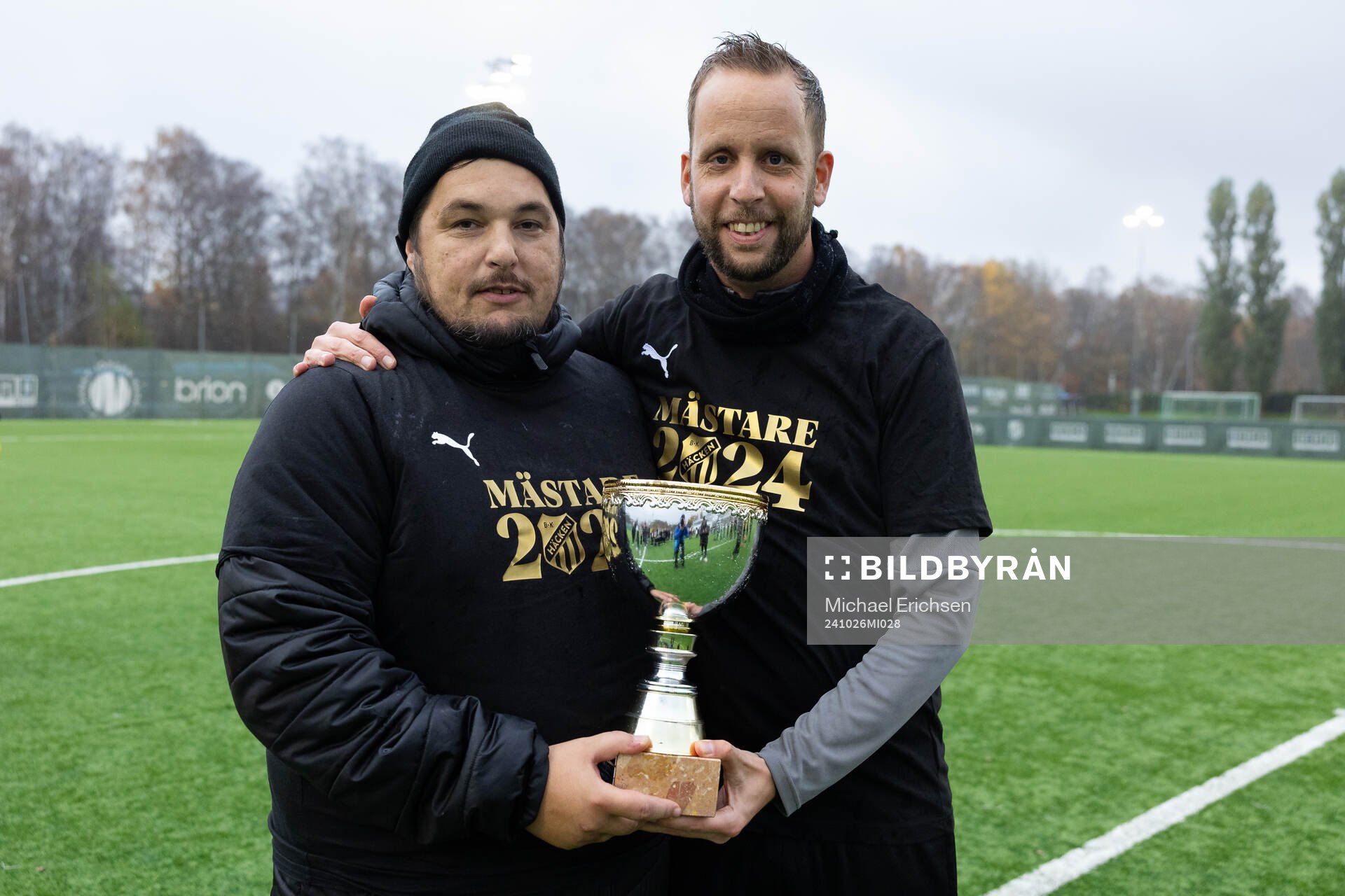 Häckens tränare Vladimir Majdandzic och tränare Joop
